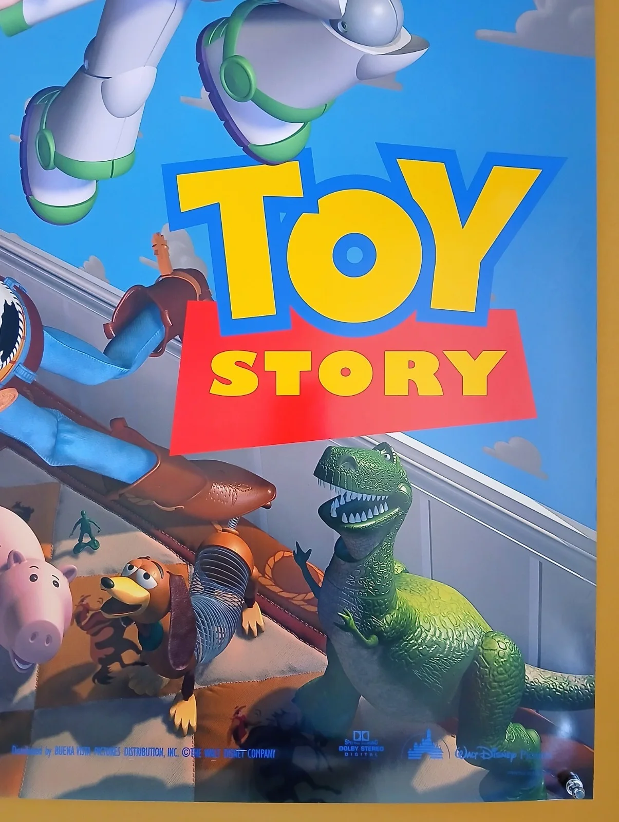 TOY STORY (1995) original US intl d/s one-sheet poster - flying style - Pixar, image 5