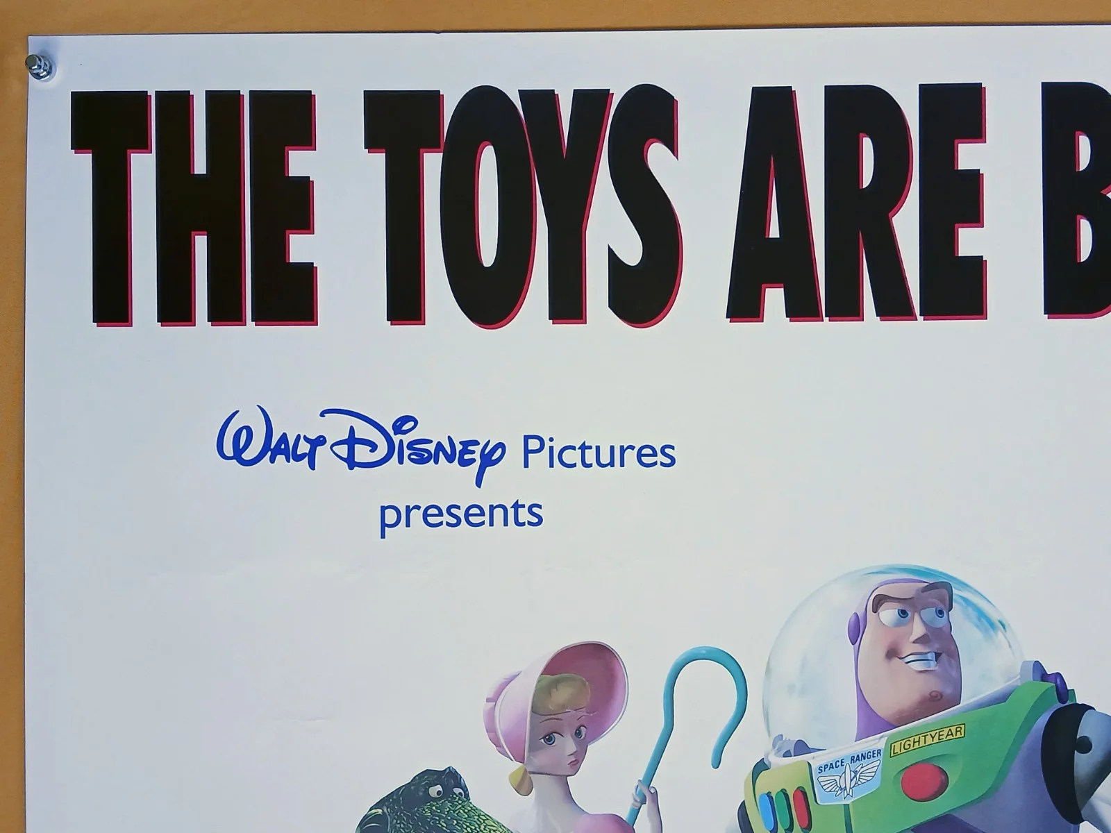 TOY STORY (1995) rare rolled double-sided original UK 1st release QUAD POSTER, изображение 2