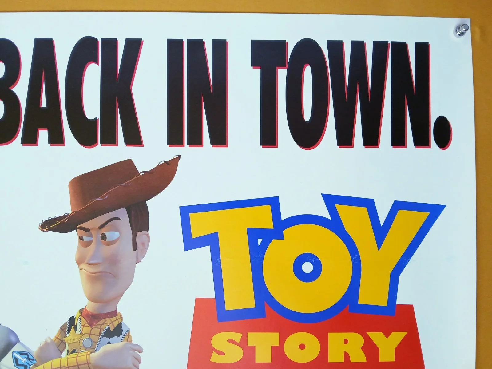 TOY STORY (1995) rare rolled double-sided original UK 1st release QUAD POSTER, изображение 3