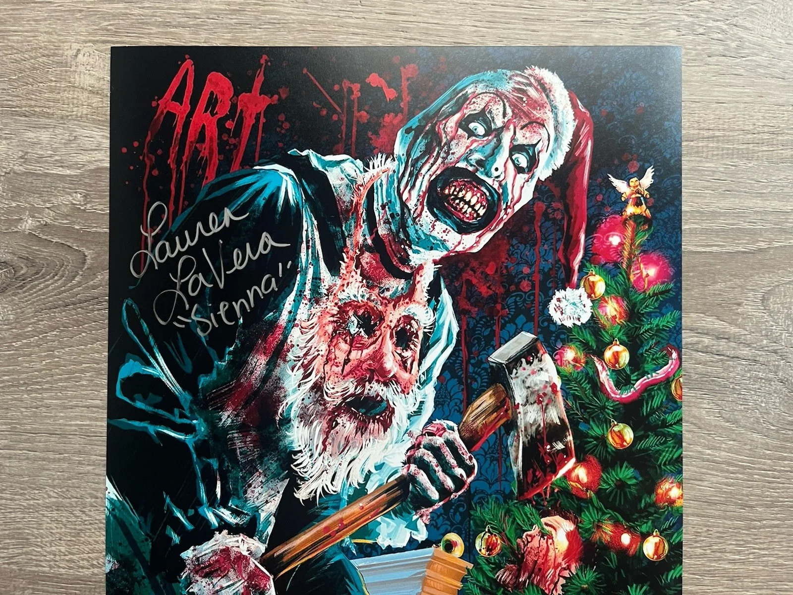 Lauren LaVera — Lauren LaVera Signed Terrifier 3 11x17 Photo JSA COA Sienna Art The Clown Horror, изображение 3