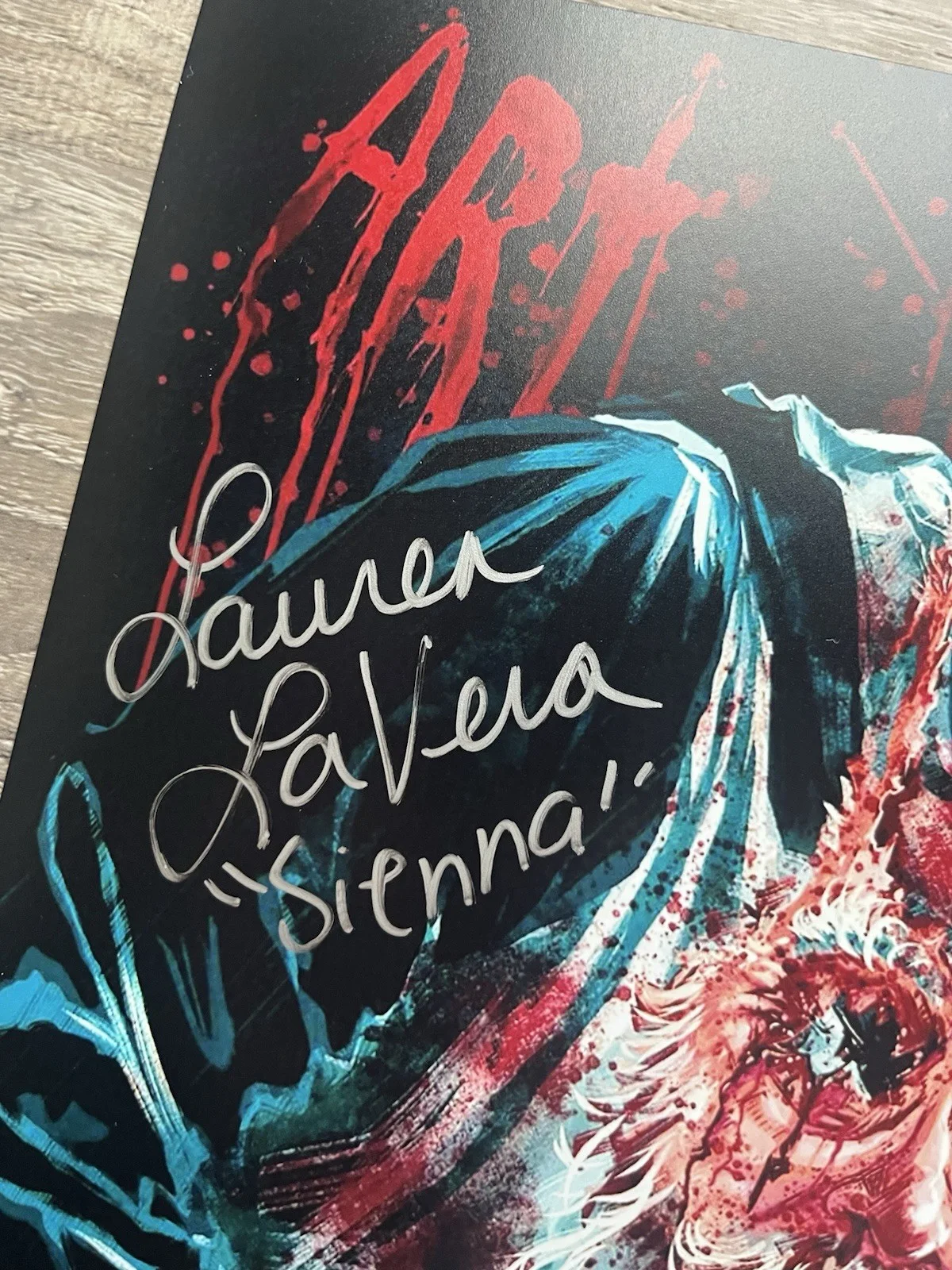 Lauren LaVera — Lauren LaVera Signed Terrifier 3 11x17 Photo JSA COA Sienna Art The Clown Horror, изображение 4