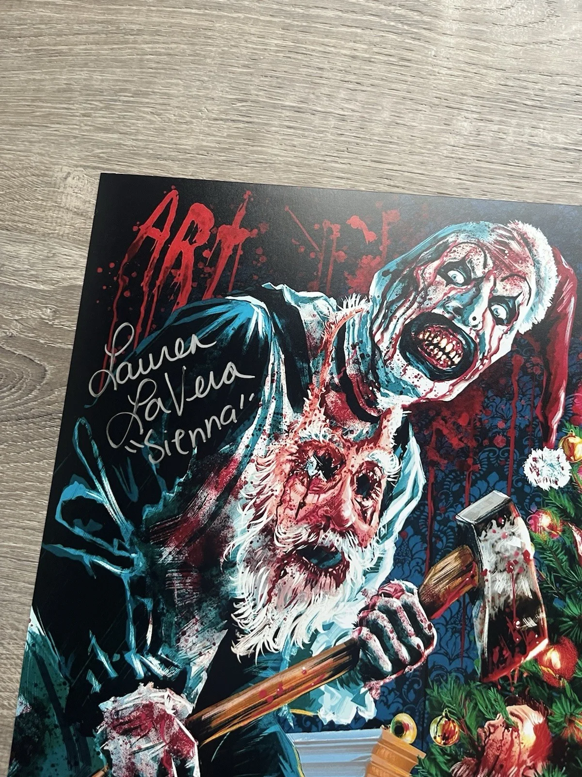 Lauren LaVera — Lauren LaVera Signed Terrifier 3 11x17 Photo JSA COA Sienna Art The Clown Horror, изображение 5