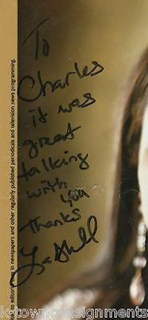 Lashell Griffin Oprah Pop Star Music Singer Original Autograph Signed Print, image 2