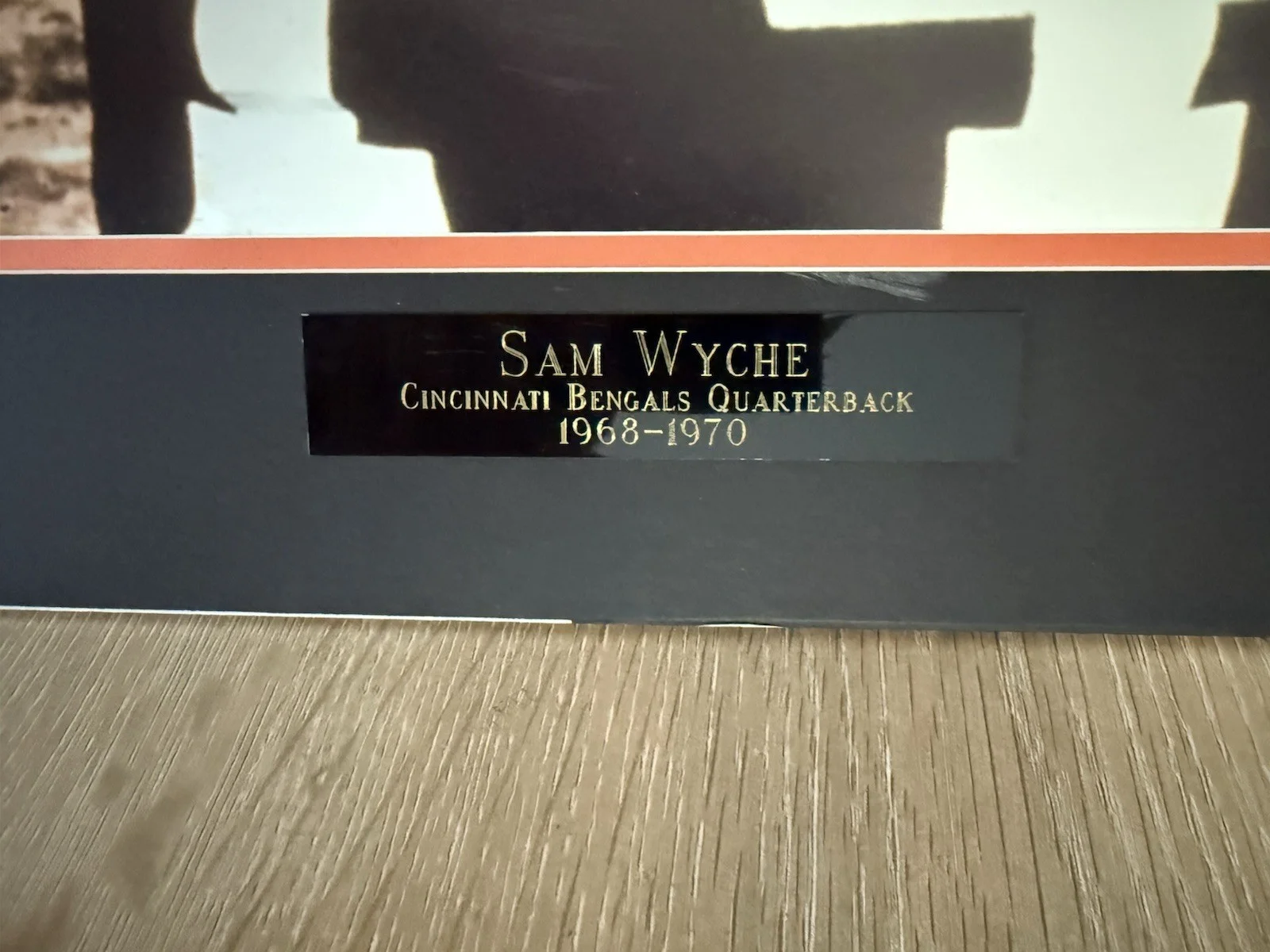 Sam Wyche Cincinnati Bengals Player Signed Photo 24x20 Photo EBTH Auth Auction, изображение 2