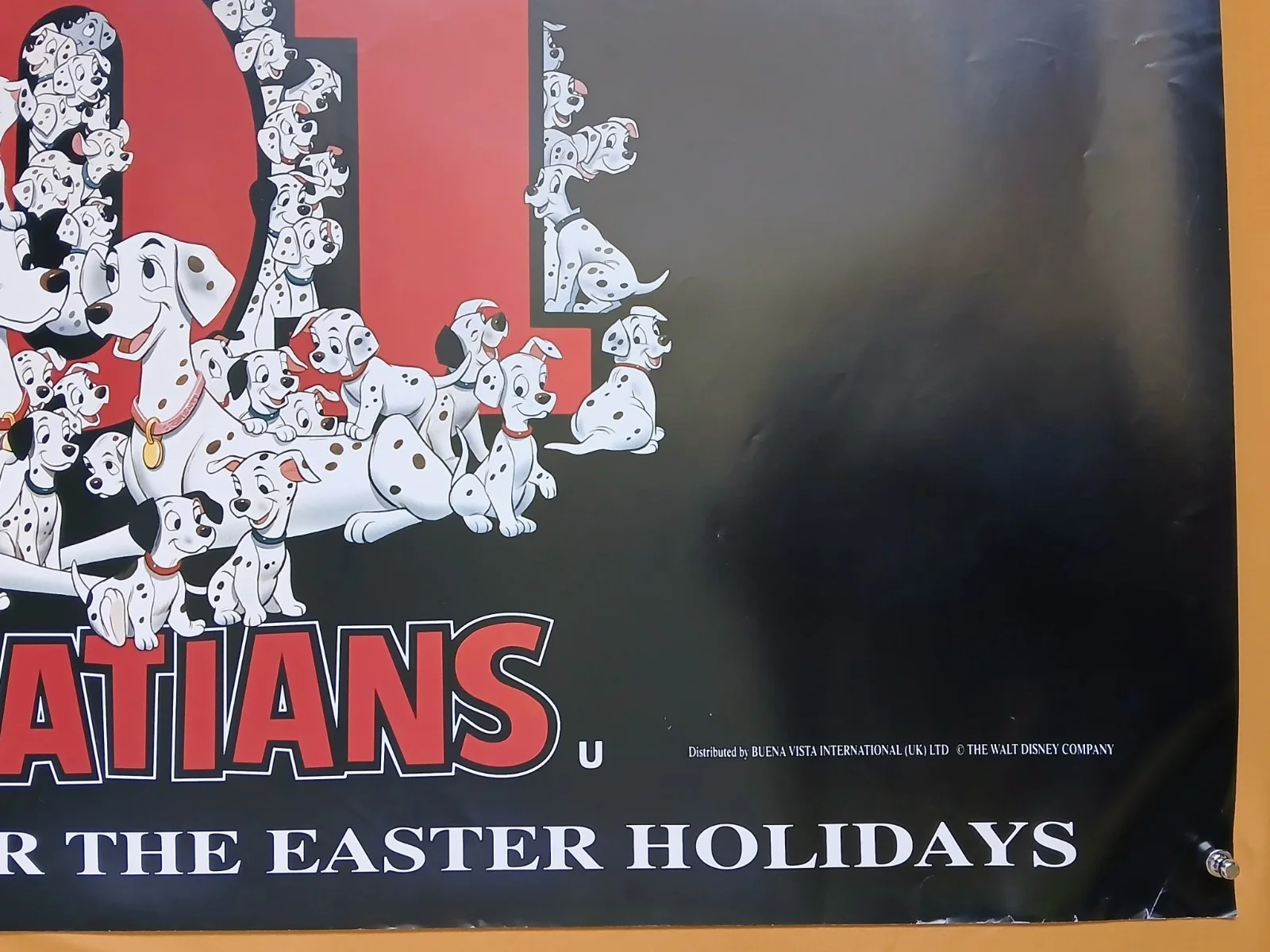 101 DALMATIANS (1961, RR1995) original double-sided rolled UK quad poster, image 5