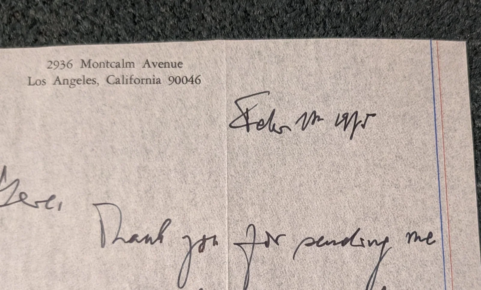 Miklos Rozsa — WOW! Composer MIKLOS ROZSA 1975 hand-written/signed letter BEN-HUR! SPELLBOUND!, изображение 3