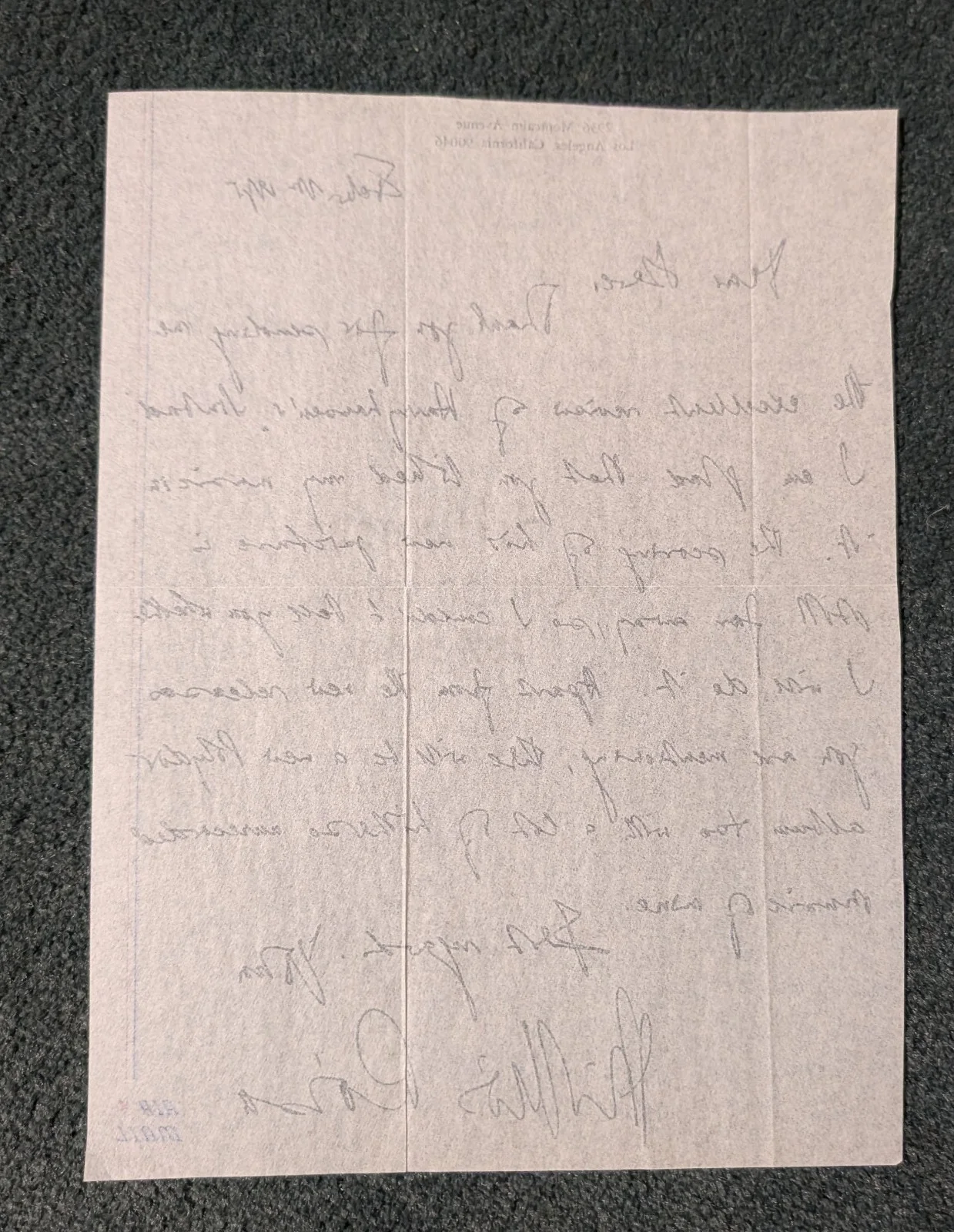 Miklos Rozsa — WOW! Composer MIKLOS ROZSA 1975 hand-written/signed letter BEN-HUR! SPELLBOUND!, изображение 4