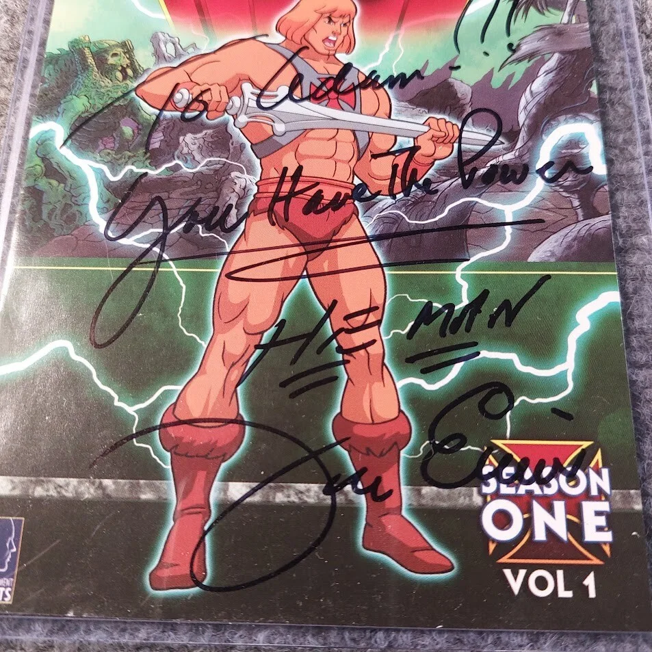 John Erwin — John Erwin SIGNED He Man Masters of Universe DVD Insert "You have the power!", изображение 3