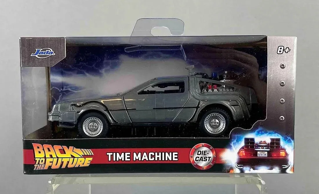 Back To The Future 1:32 Scaled DeLorean Time Machine CAST SIGNED autograph fox +, image 5