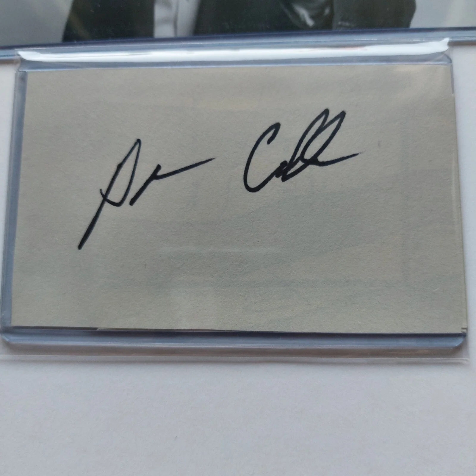 Adam Carolla — Adam Carolla Autographed 3x5 Cut (Family Guy, The Man Show) Autographed Auto, image 2