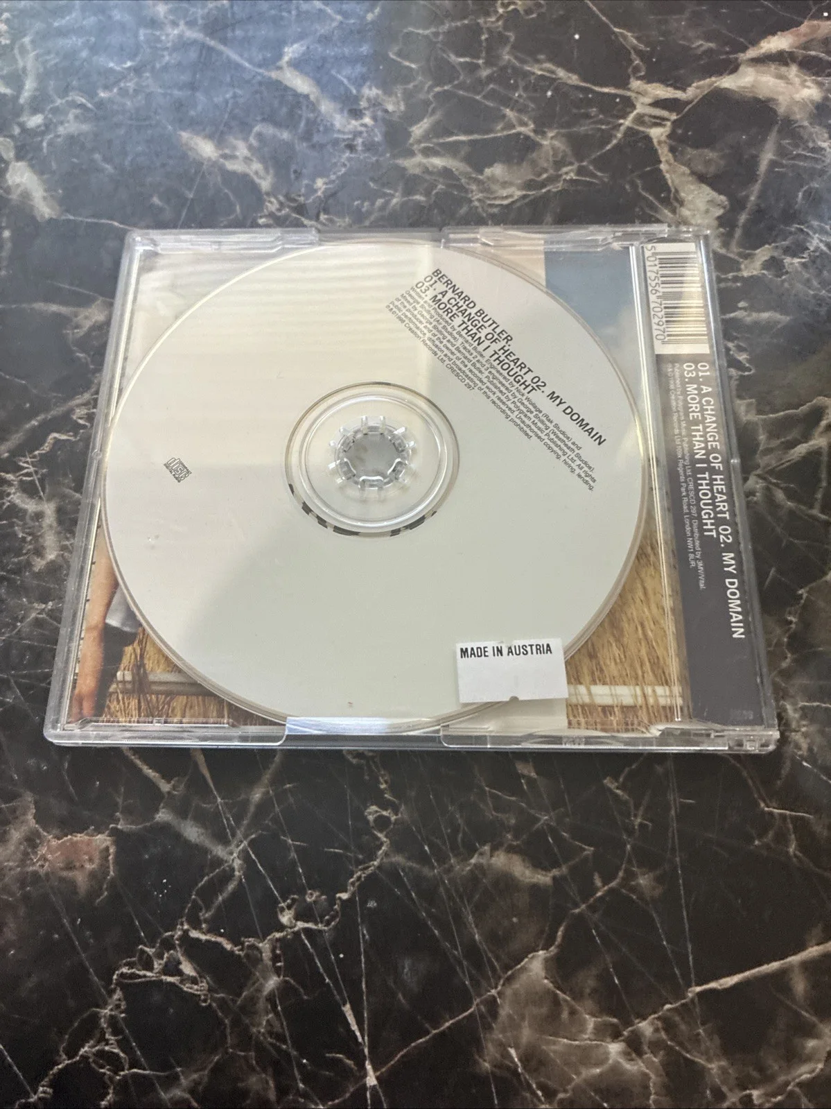 BERNARD BUTLER Change of heart cd single, image 4