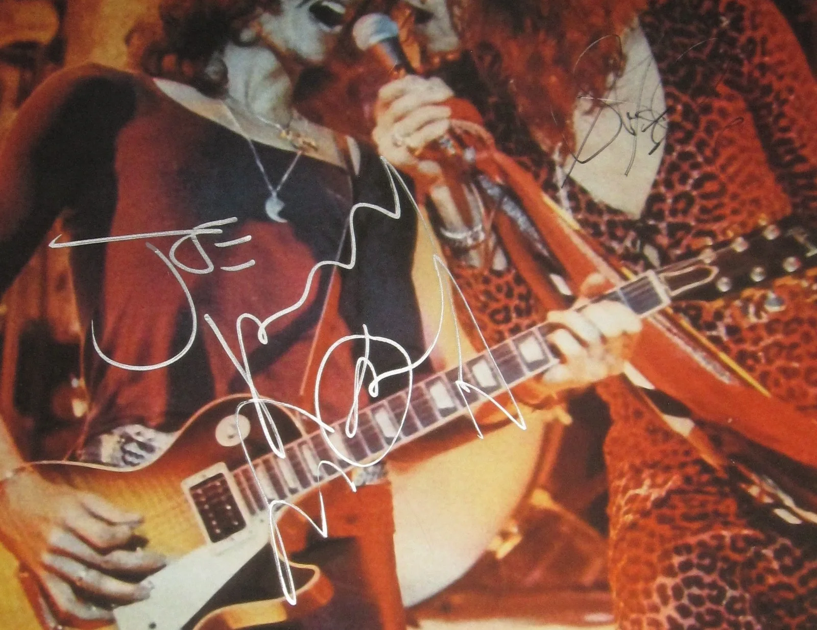 AEROSMITH SIGNED POSTER STEVEN TYLER JOE PERRY ROCK AUTOGRAPH BECKETT LOA X2, image 2