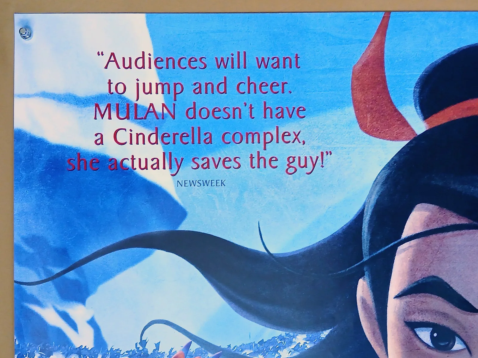 MULAN (1998) original rolled UK advance double-sided quad poster, image 2