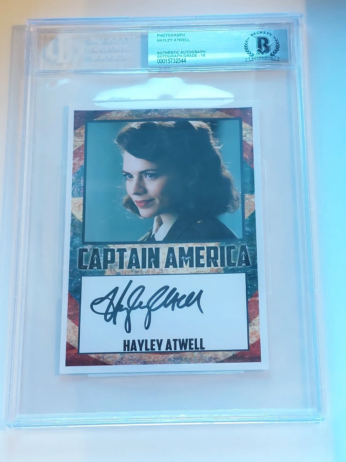 Hayley Atwell — Hayley Atwell Autographed 4x6 Photo Agent Carter! Beckett 10! Pristine Graded