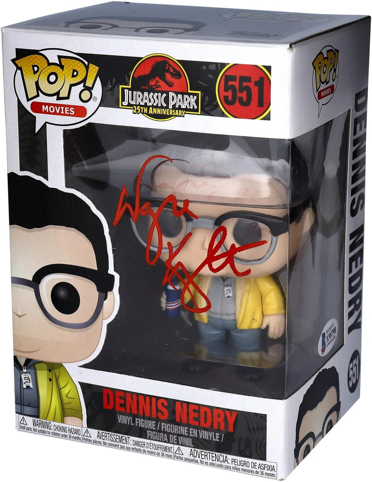 Wayne Knight — Wayne Knight Jurassic Park Autographed Dennis Nedry #51 Funko Pop! - BAS