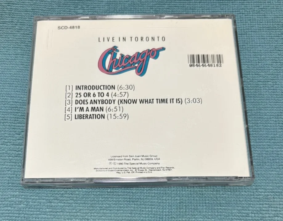 Danny Seraphine Hand Signed Live in Toronto CD, image 2