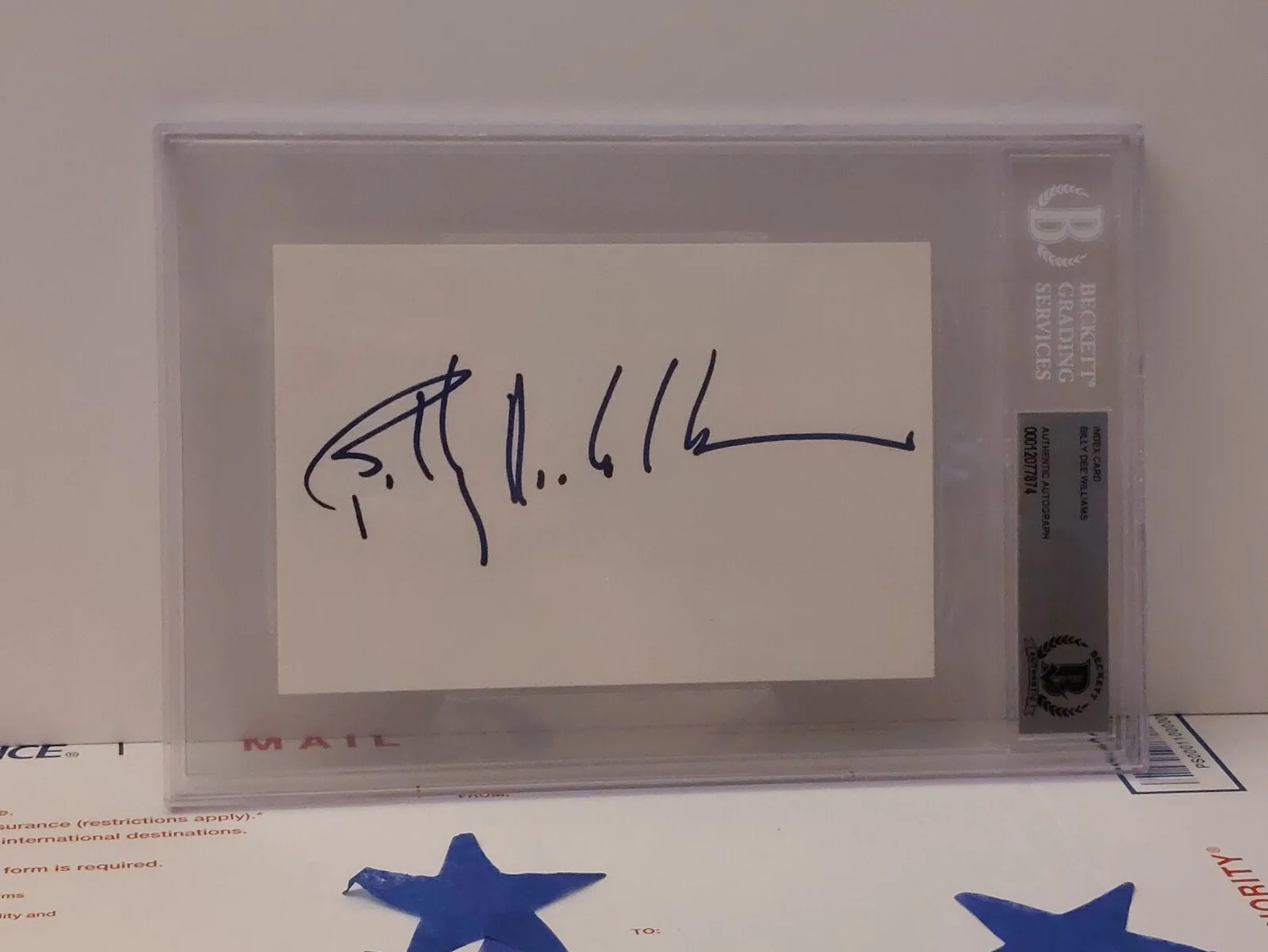 Billy Dee Williams — Star Wars Lando Signed Billy Dee Williams 4x6 Index Card Autograph Auto Beckett