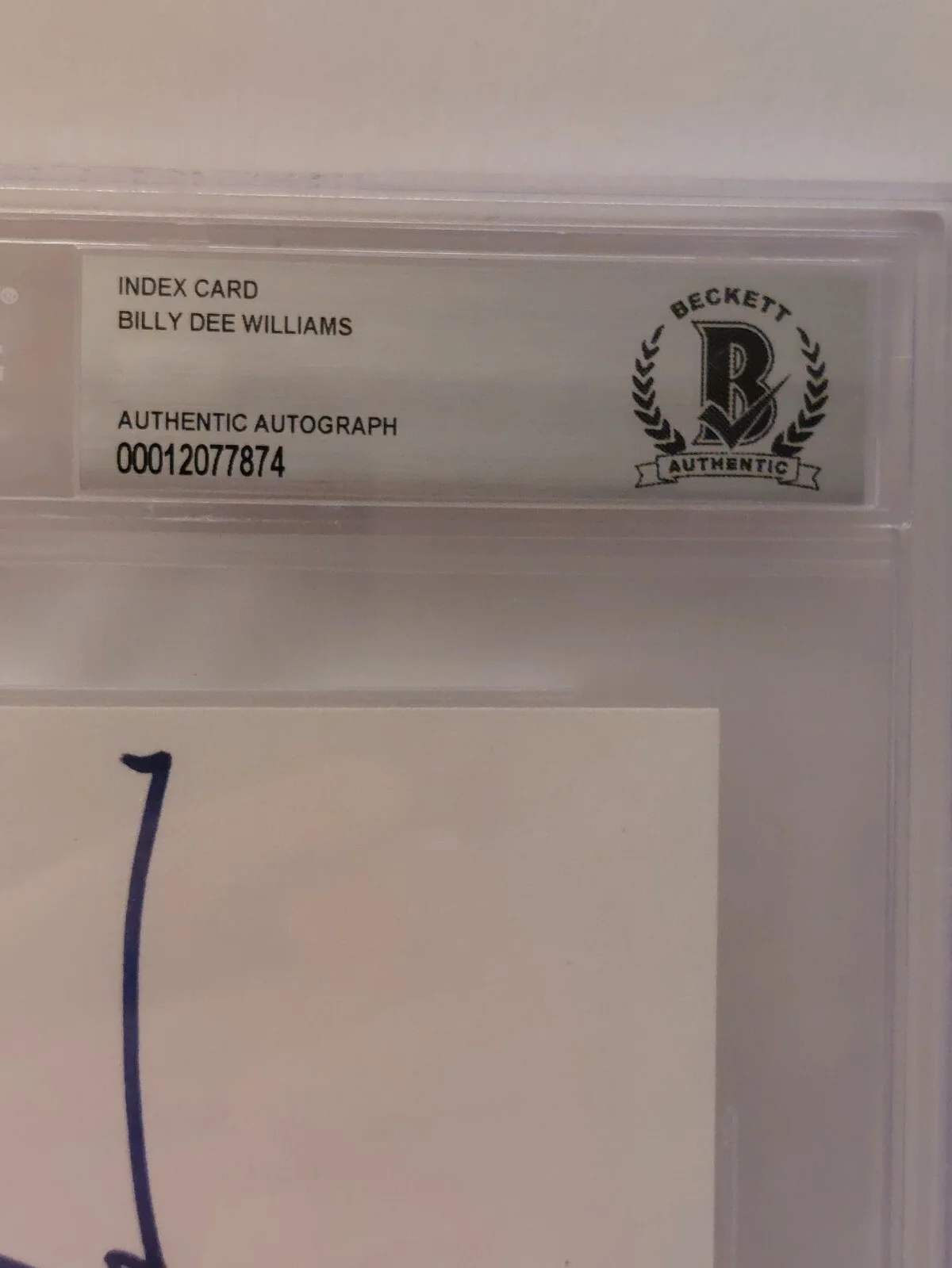 Billy Dee Williams — Star Wars Lando Signed Billy Dee Williams 4x6 Index Card Autograph Auto Beckett, изображение 3