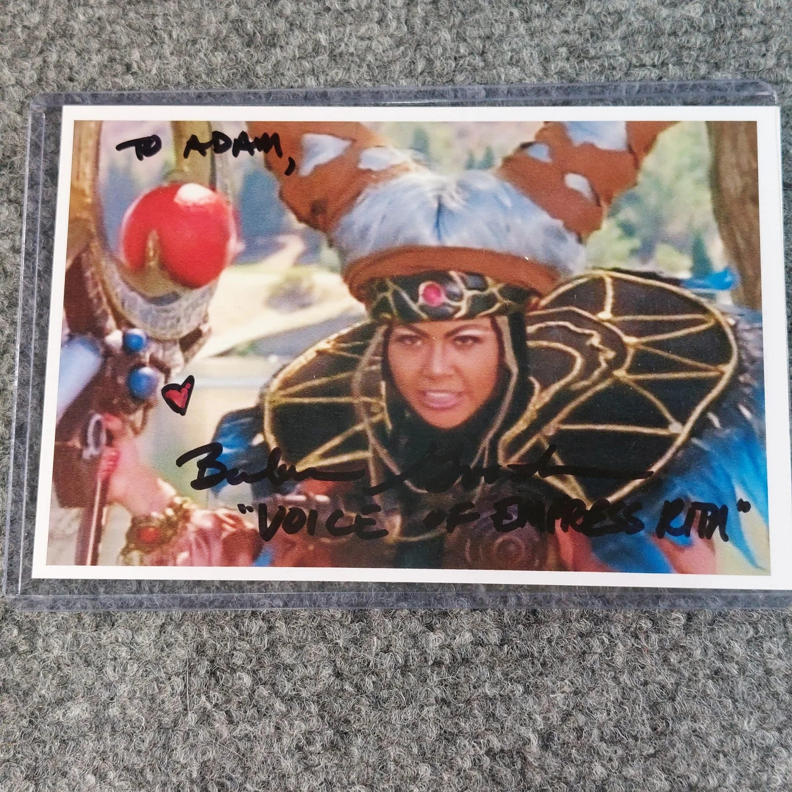 Barbara Goodson — Mighty Morphin Power Rangers SIGNED Rita 4x6 Autographed Photo Barbara Goodson
