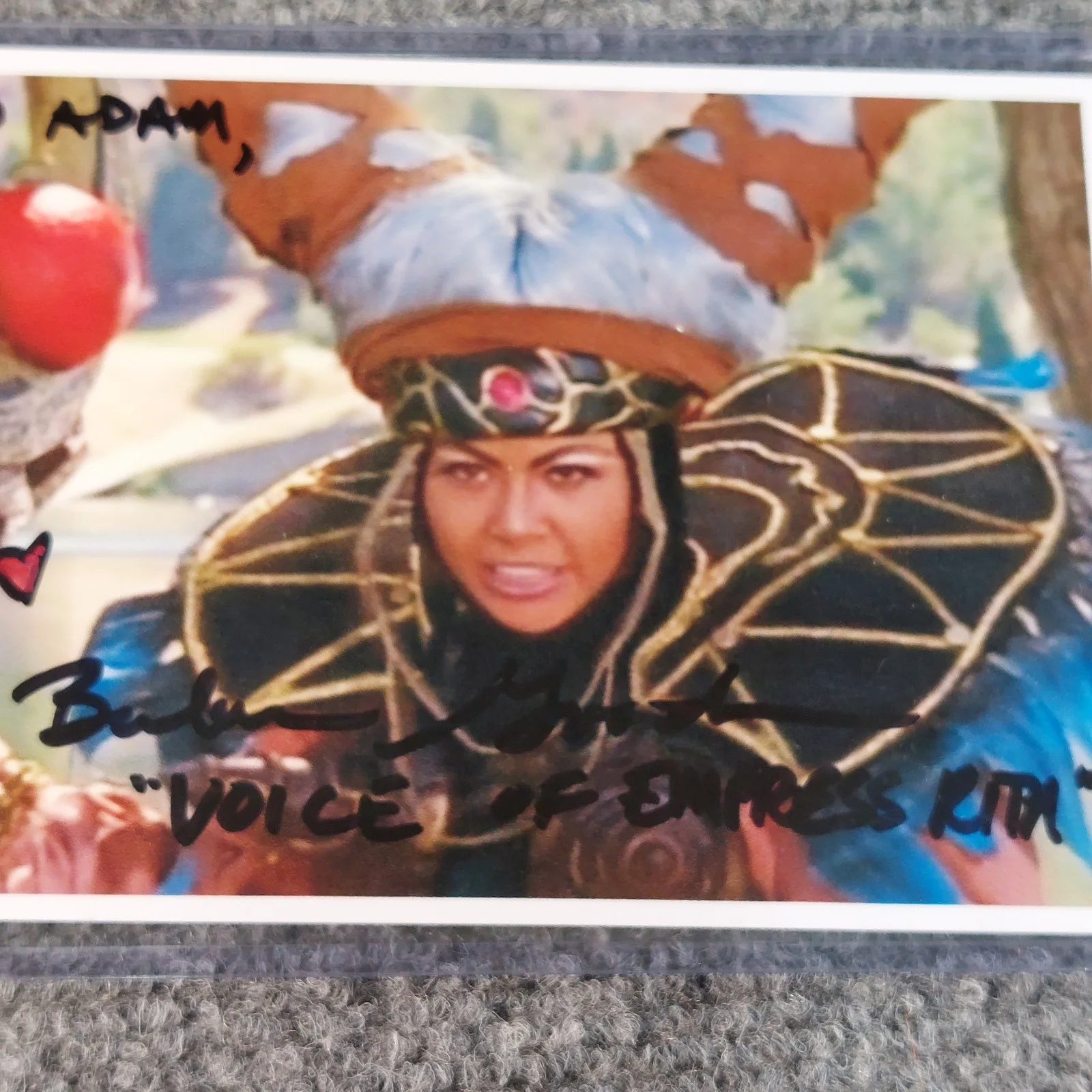 Barbara Goodson — Mighty Morphin Power Rangers SIGNED Rita 4x6 Autographed Photo Barbara Goodson, изображение 2