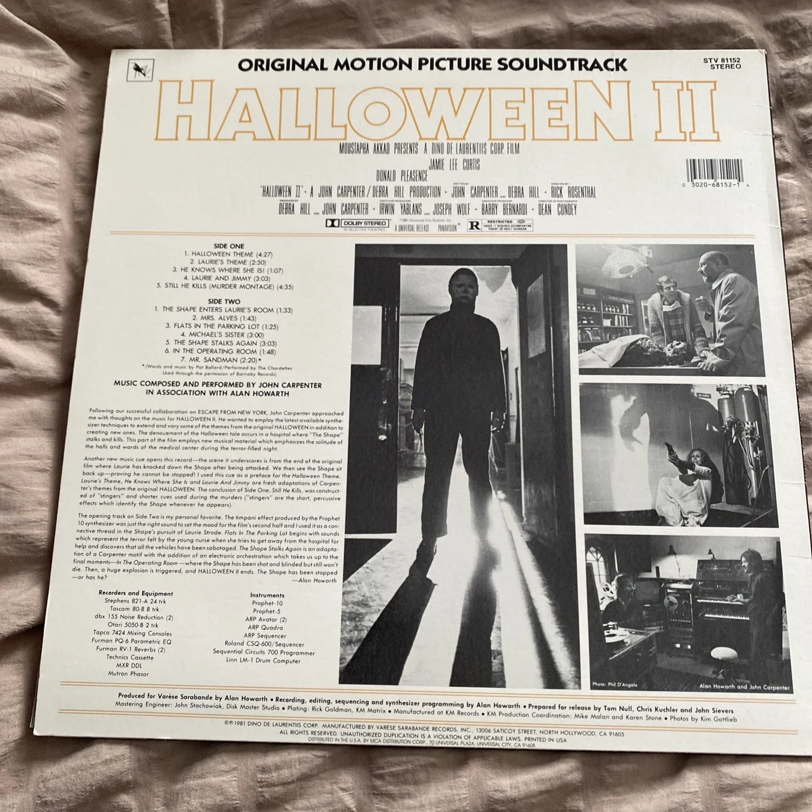 Halloween 2 1981 Original Soundtrack Signed By Dick Warlock., image 3