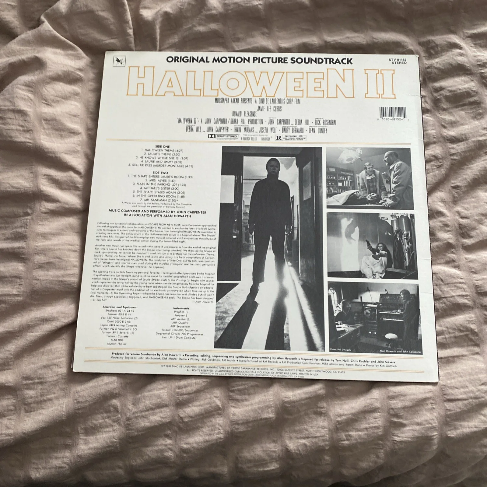 Halloween 2 1981 Original Soundtrack Signed By Dick Warlock., image 4