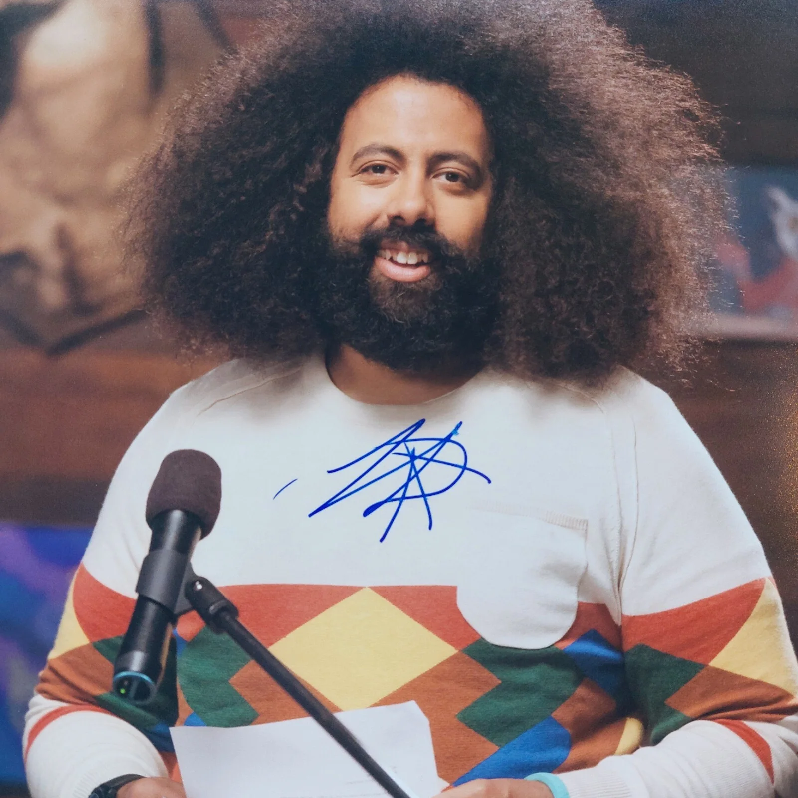 Reggie Watts — Reggie Watts Signed 8x10 photo with COA Comedy Bang Bang (comedian, musician), изображение 2