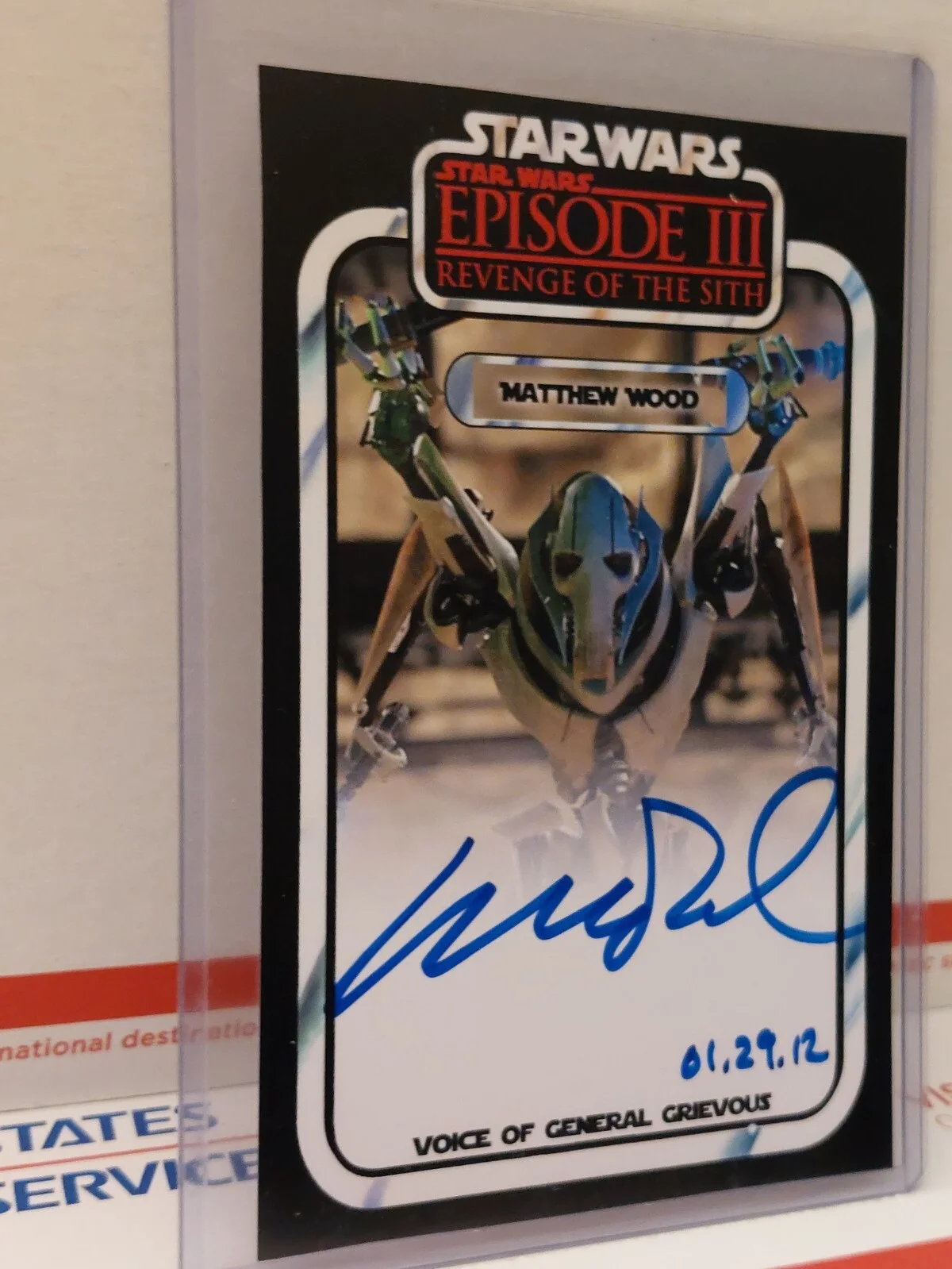 Matthew Wood — Star Wars SIGNED Matthew Wood GENERAL GRIEVOUS Photo AWESOME!, изображение 2