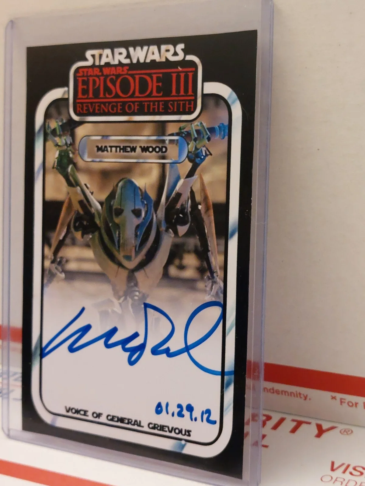 Matthew Wood — Star Wars SIGNED Matthew Wood GENERAL GRIEVOUS Photo AWESOME!, изображение 3
