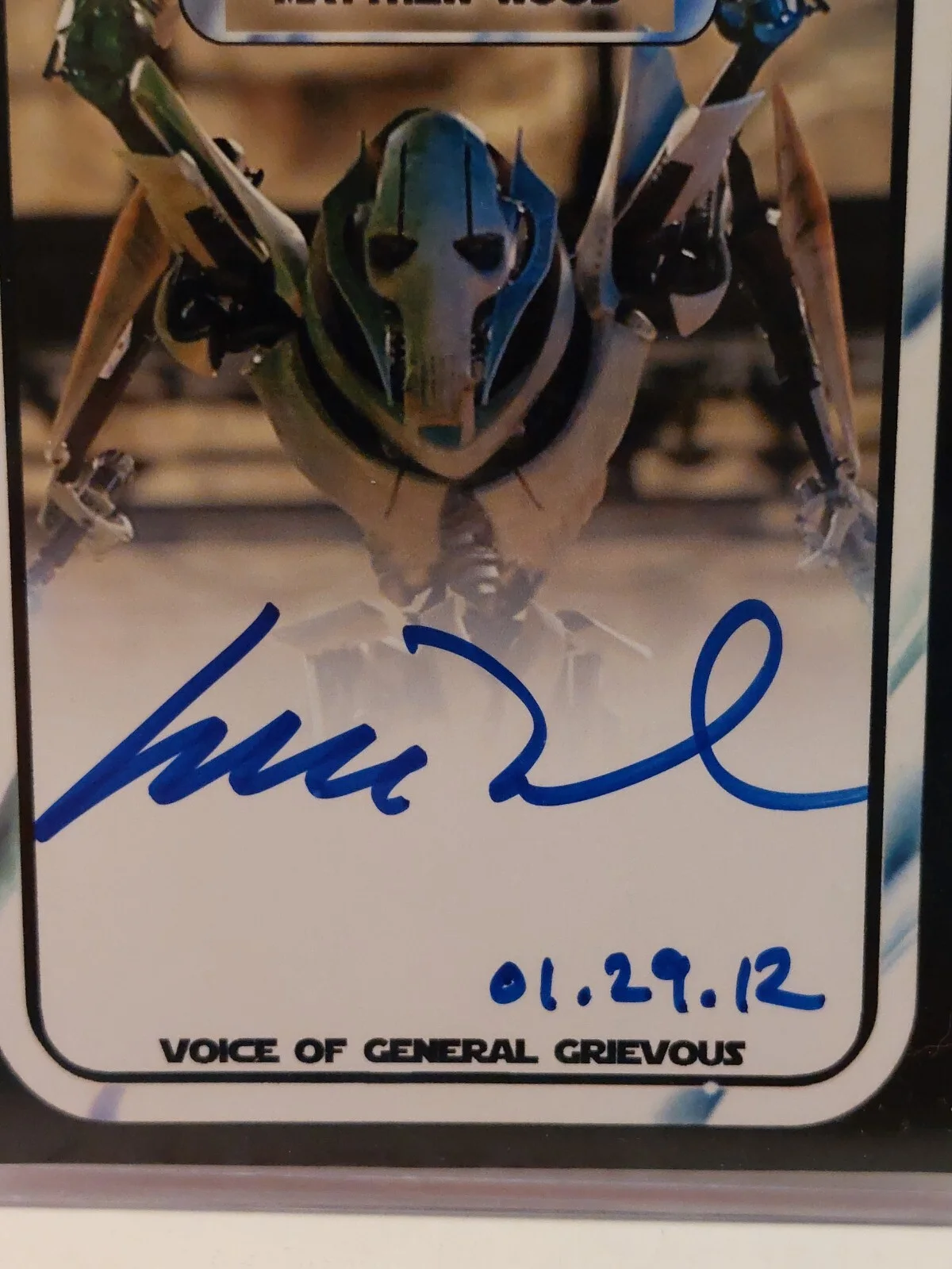 Matthew Wood — Star Wars SIGNED GENERAL GRIEVOUS Matthew Wood Photo AWESOME!, изображение 4