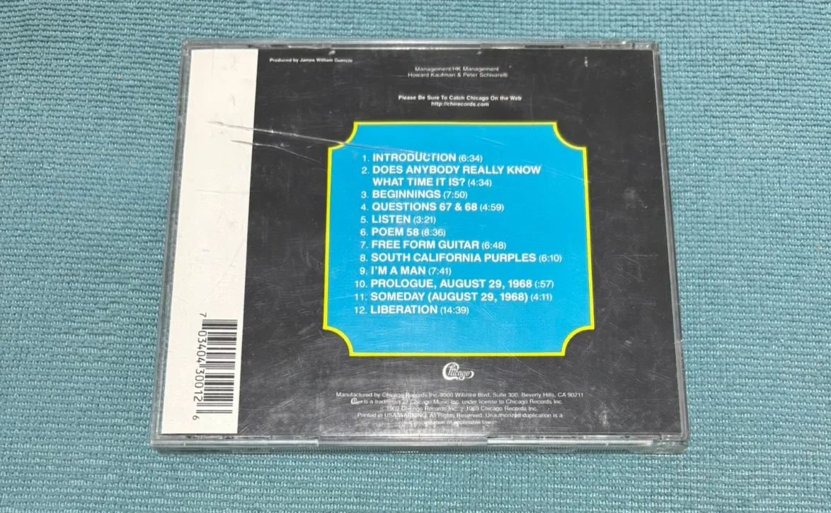 Danny Seraphine Hand Signed Chicago Transit Authority CD, image 2