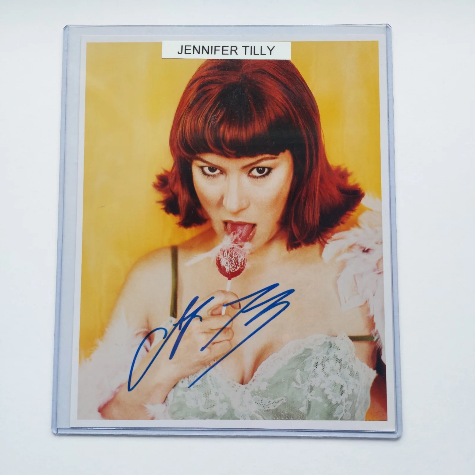 Jennifer Tilly — Jennifer Tilly Signed 8x10 Photo Chucky Poker player, Bride of Chucky, Liar Liar, изображение 3