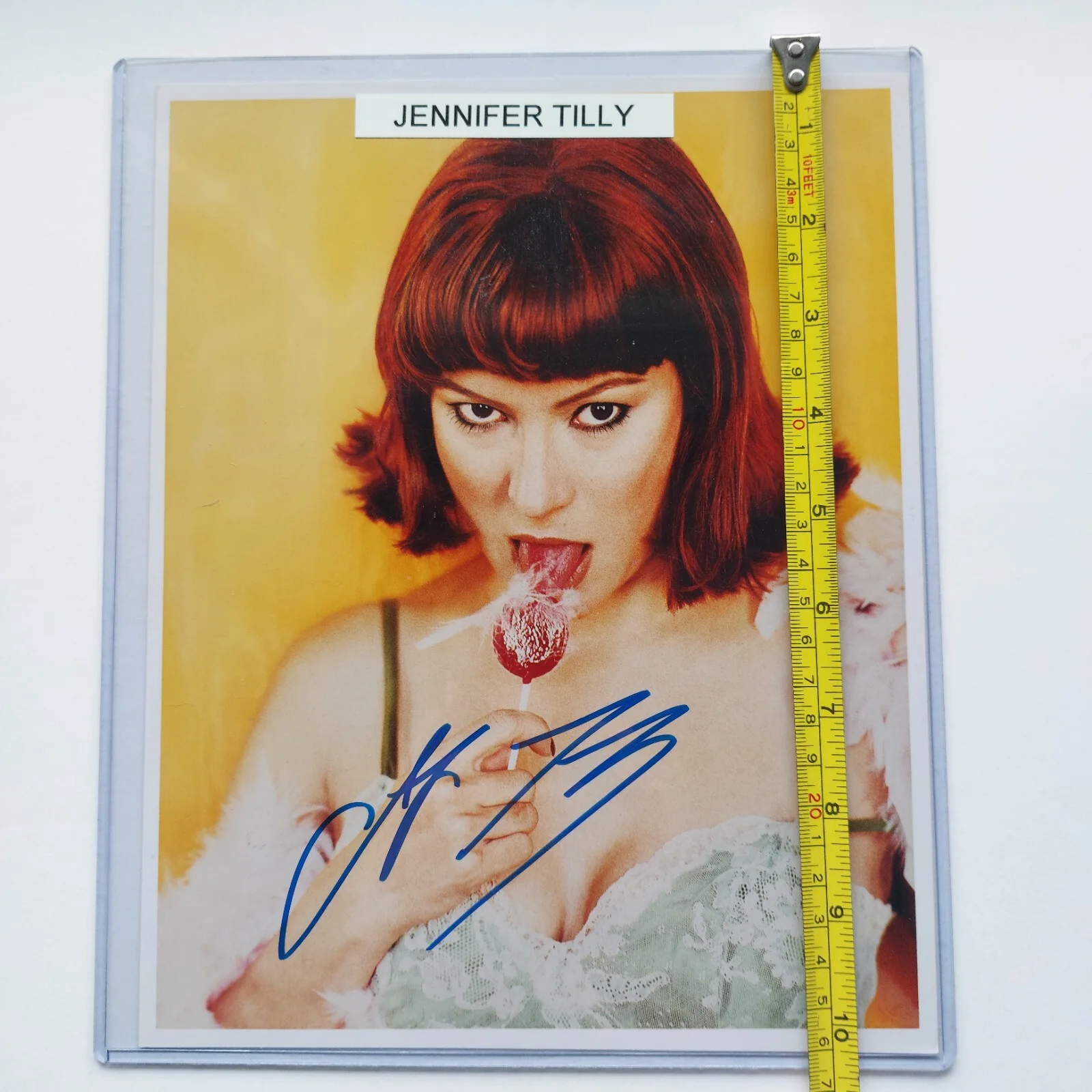 Jennifer Tilly — Jennifer Tilly Signed 8x10 Photo Chucky Poker player, Bride of Chucky, Liar Liar, изображение 4