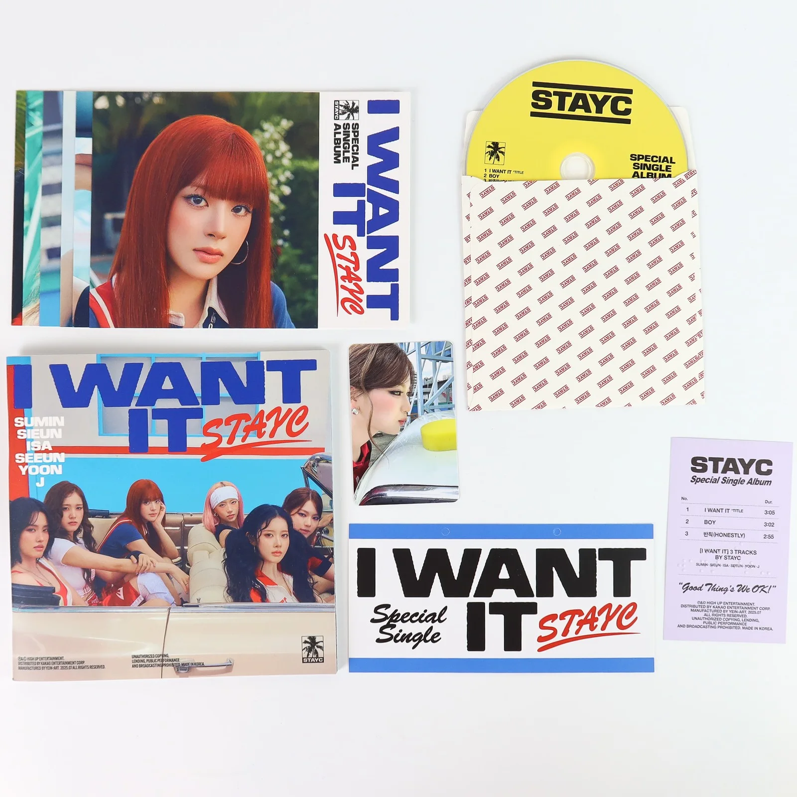 Stayc - I Want It [Burn Ver.] Special Single Album Signed Promo CD 2025, image 2