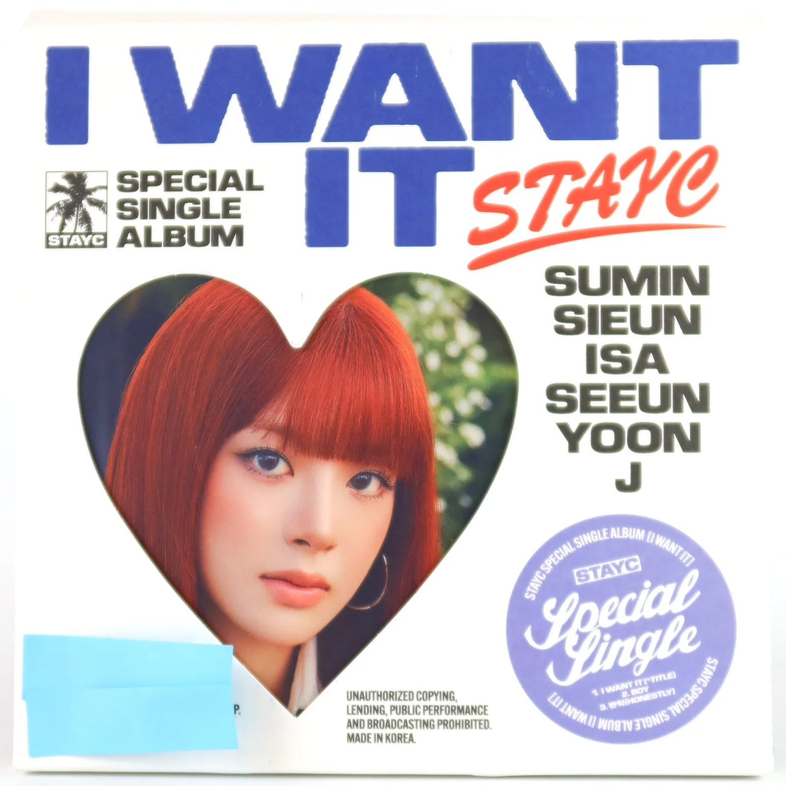 Stayc - I Want It [Burn Ver.] Special Single Album Signed Promo CD 2025, image 3
