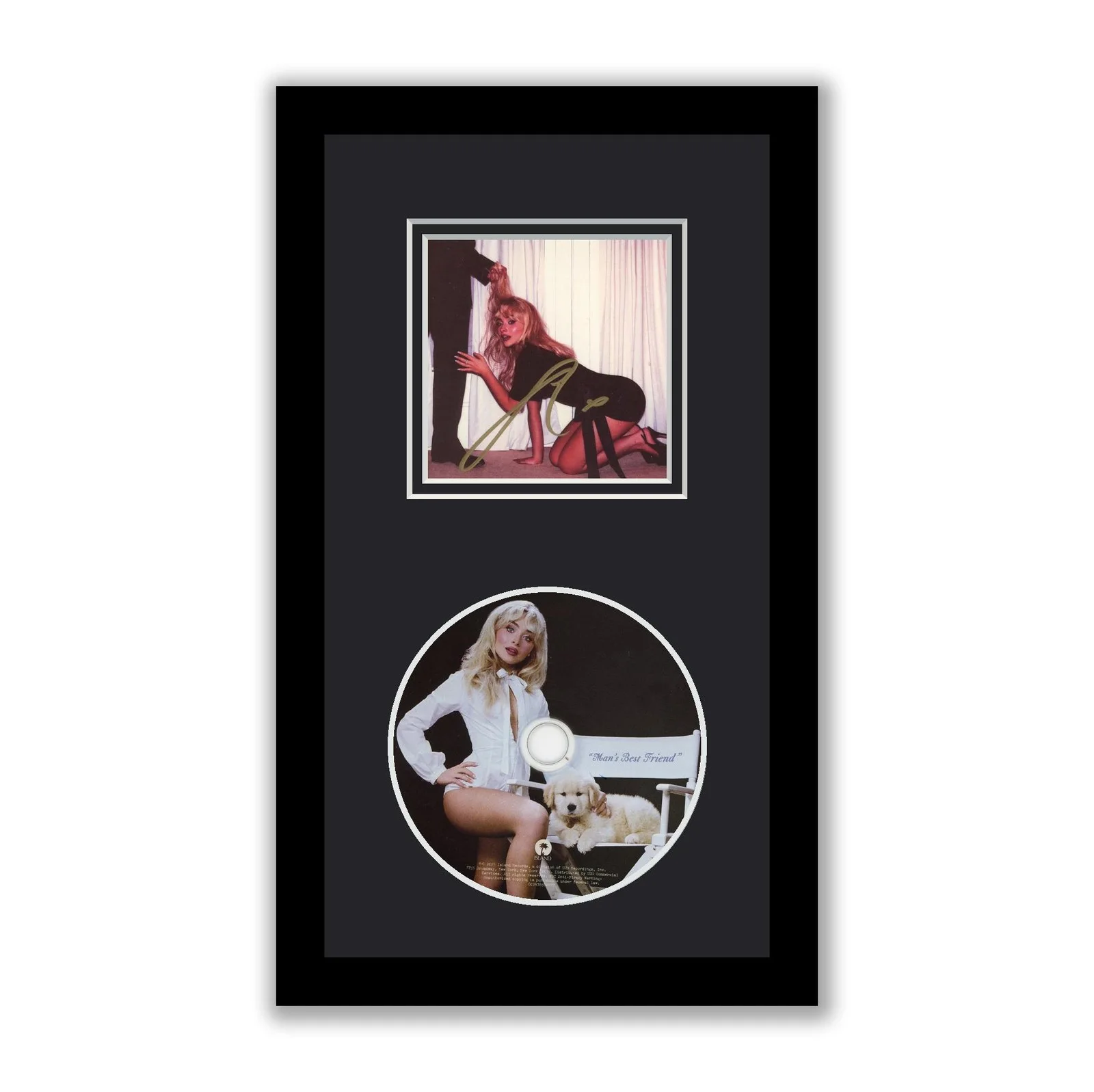 Sabrina Carpenter — Sabrina Carpenter Autographed Signed Framed CD Man's Best Friend ACOA