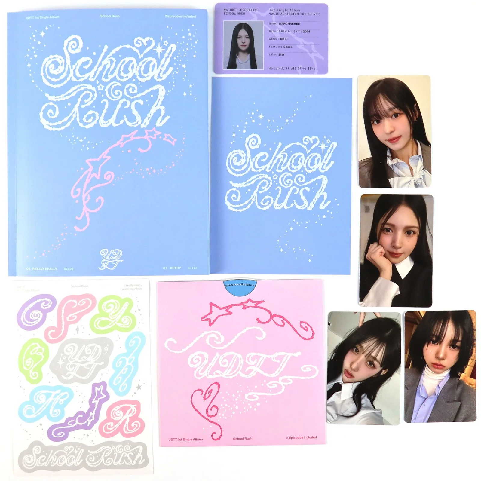 UDTT - School Rush 1st Single Album Signed CD Promo 2025, image 2