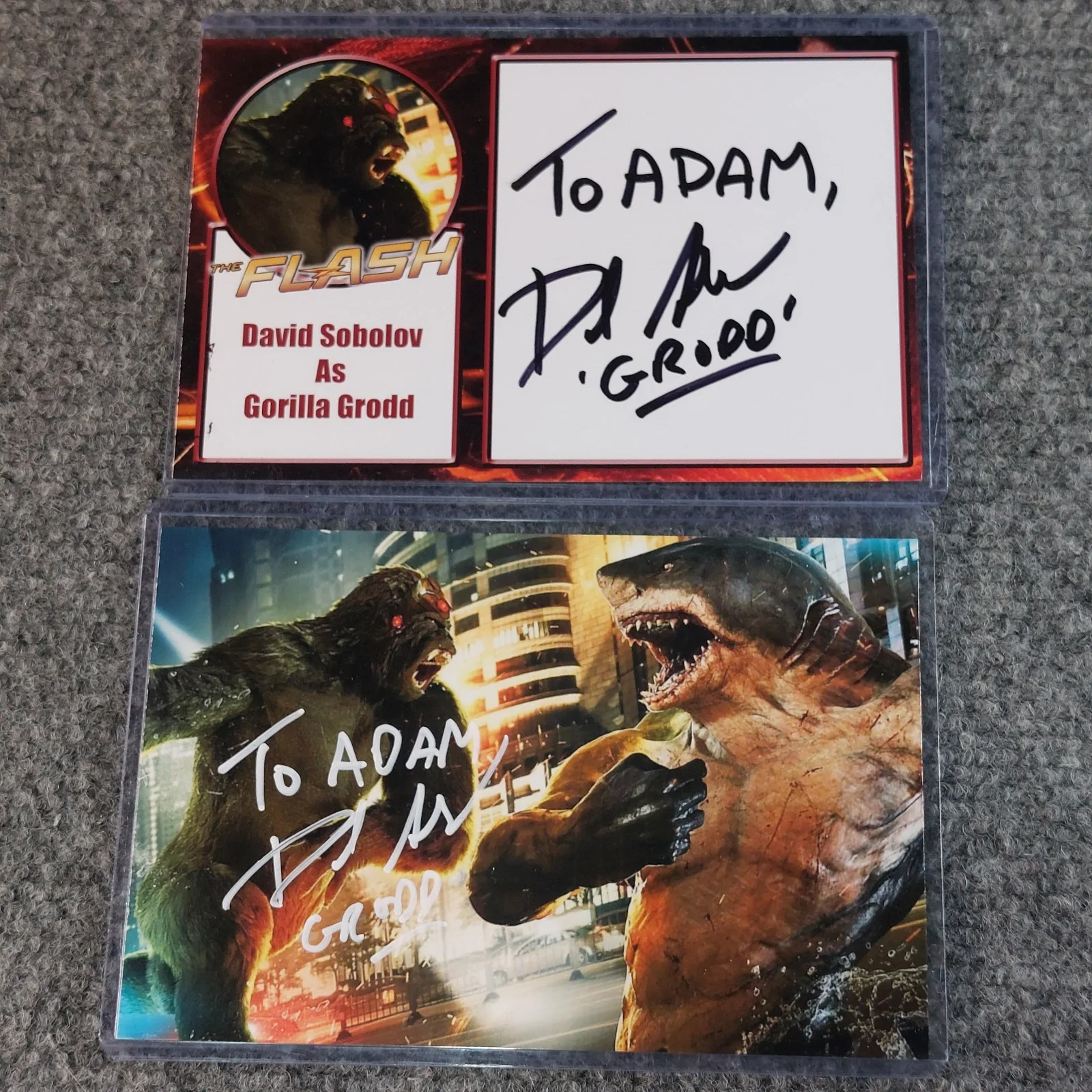 David Sobolov — The Flash TV show Gorilla Grodd SIGNED 4x6 Autographed Photo Lot David Sobolov