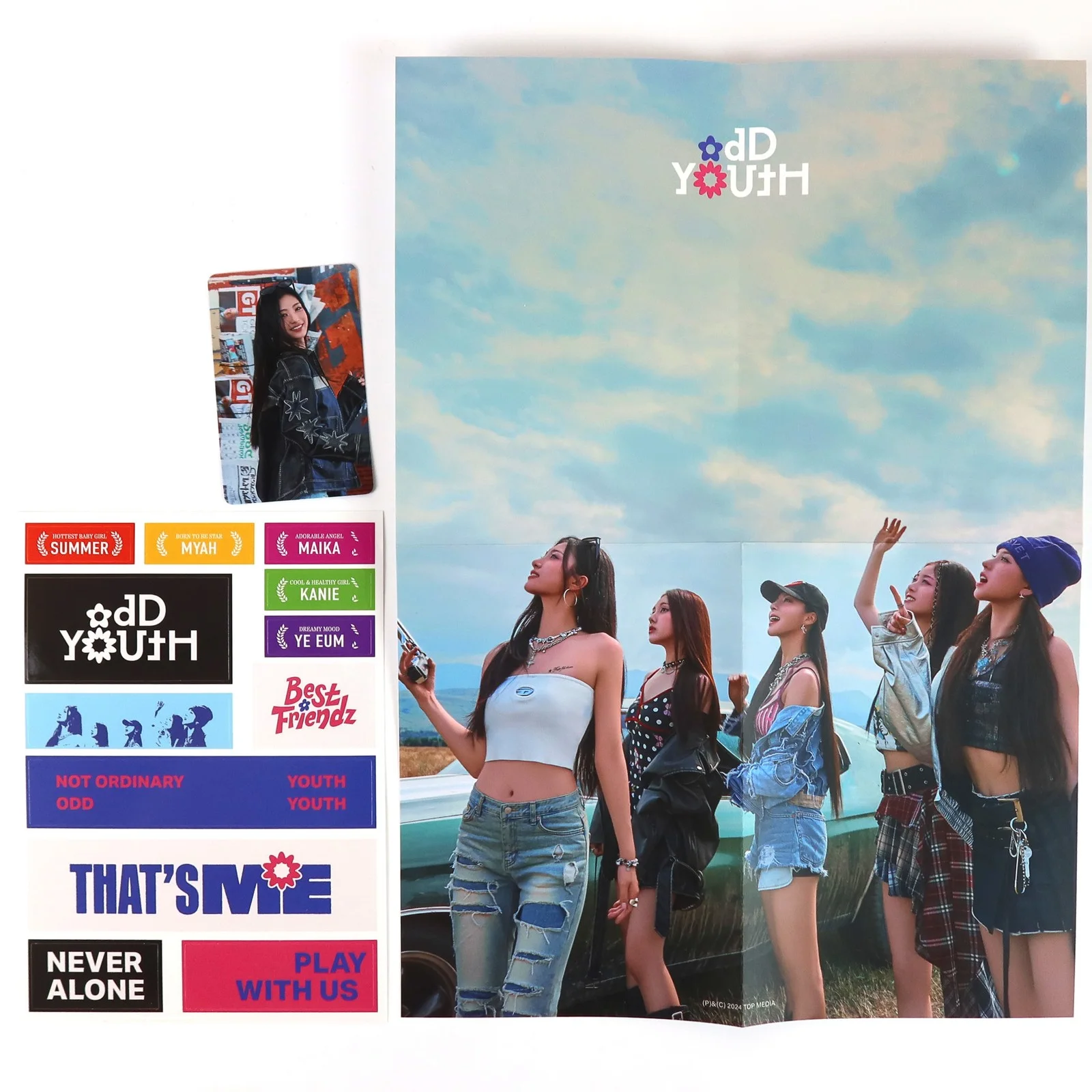 Odd Youth - Best Friendz [That's Me Ver.] 1st Single Album Signed CD Promo 2024, изображение 2