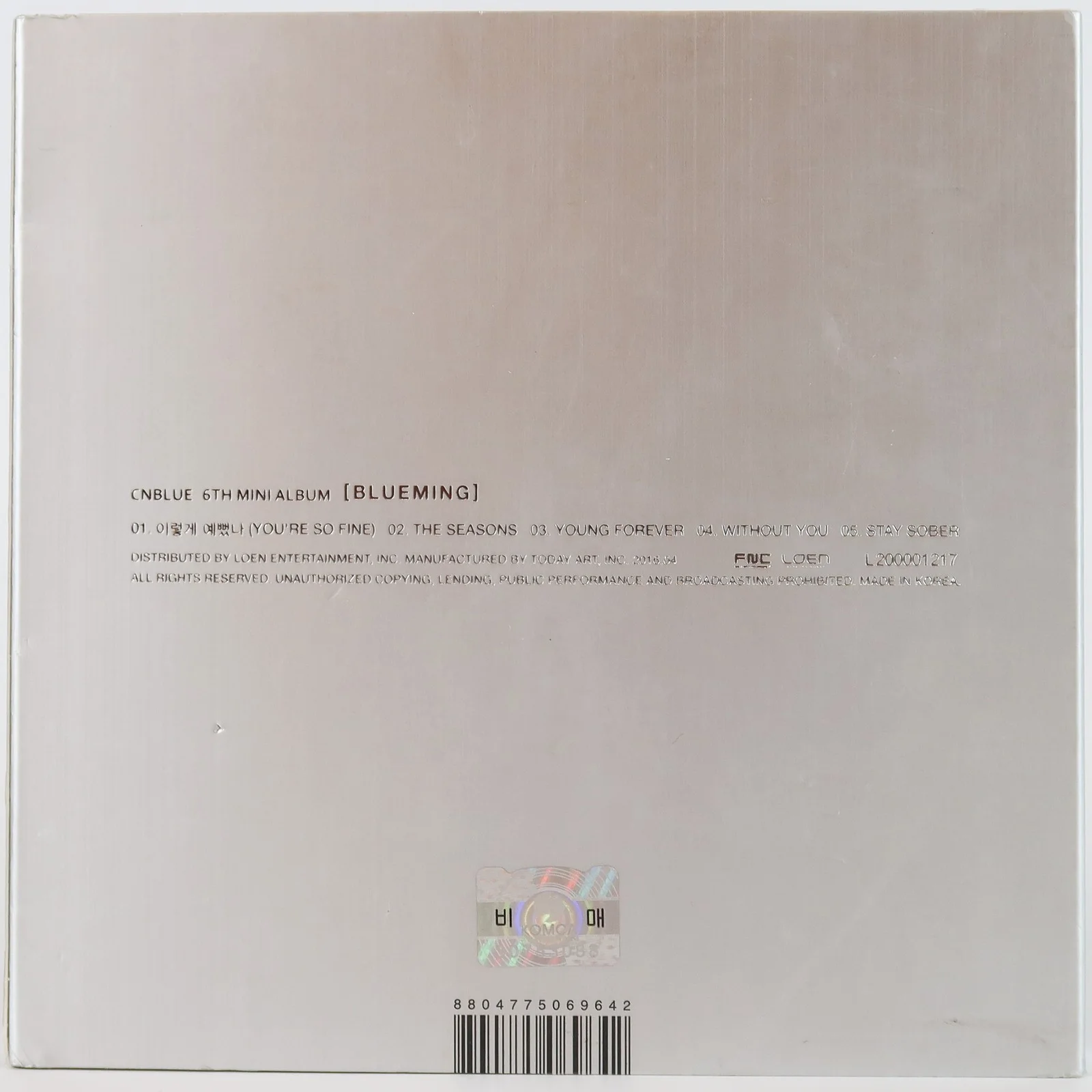 CNBlue - Blueming 6th Mini Album Signed Promo CD 2016, изображение 3