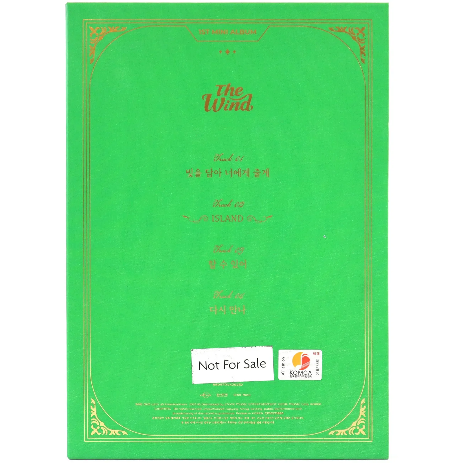 The Wind - Beginning: The Wind Page [Island Ver.] 1st Mini Album Signed CD Promo, изображение 3