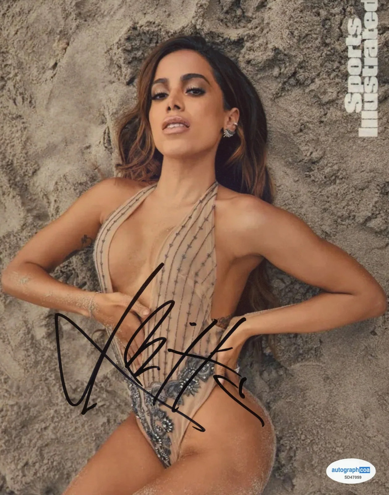 ANITTA GIRL FROM RIO SINGER SIGNED 8X10 PHOTO ACOA AUTHENTICATED A, изображение 2