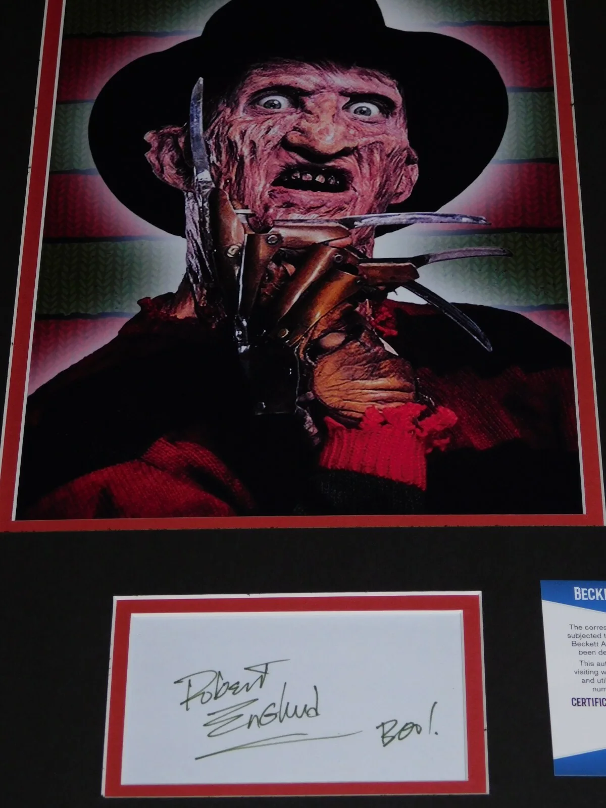 Robert Englund — Robert Englund Signed 11x17 Autograph Display Beckett COA Nightmare on Elm St, image 2