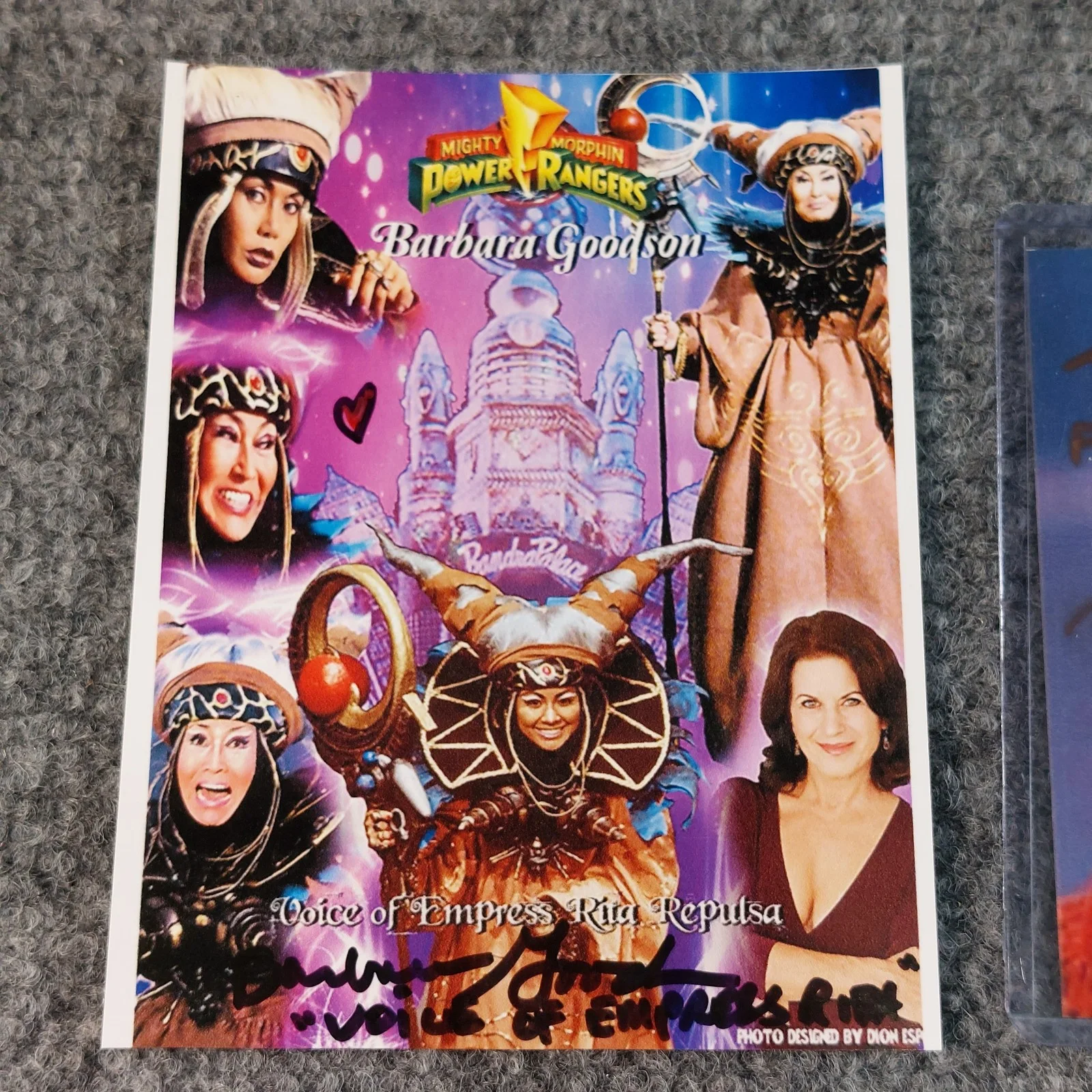 Barbara Goodson — Mighty Morphin Power Rangers Rita 4x6 Autographed Photo Lot Barbara Goodson, изображение 2