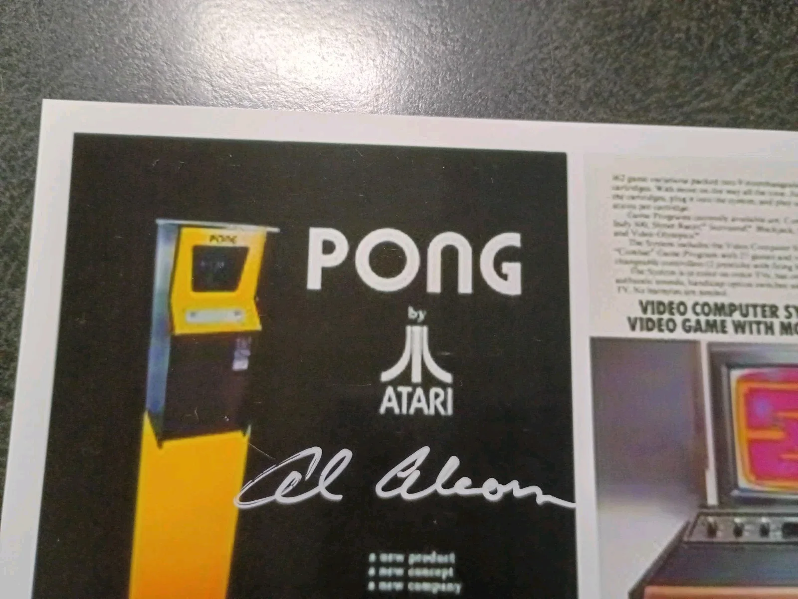 ALLAN ALCORN Authentic Hand Signed Autograph 4X6 Photo - CREATOR OF GAME PONG, image 2