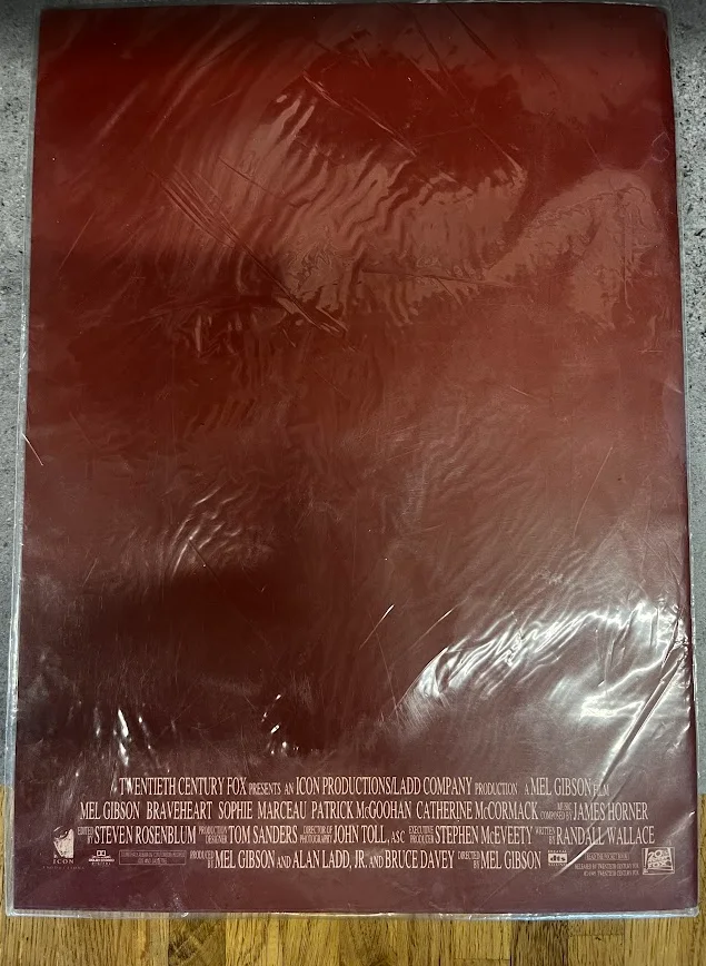 Original Braveheart Souvenir Programme / Film Brochure 1995 Mel Gibson, изображение 2