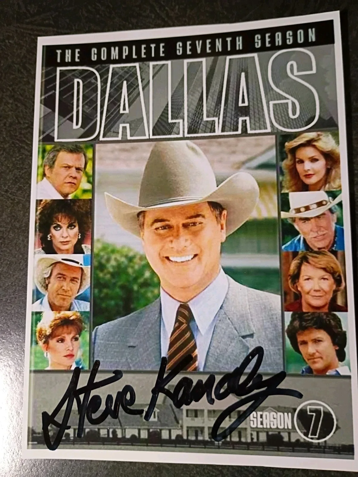 STEVE KANALY As RAY KREBBS — STEVE KANALY 2 Authentic Hand Signed Autograph 4X6 Photo s CARD -ACTOR- DALLAS, image 2