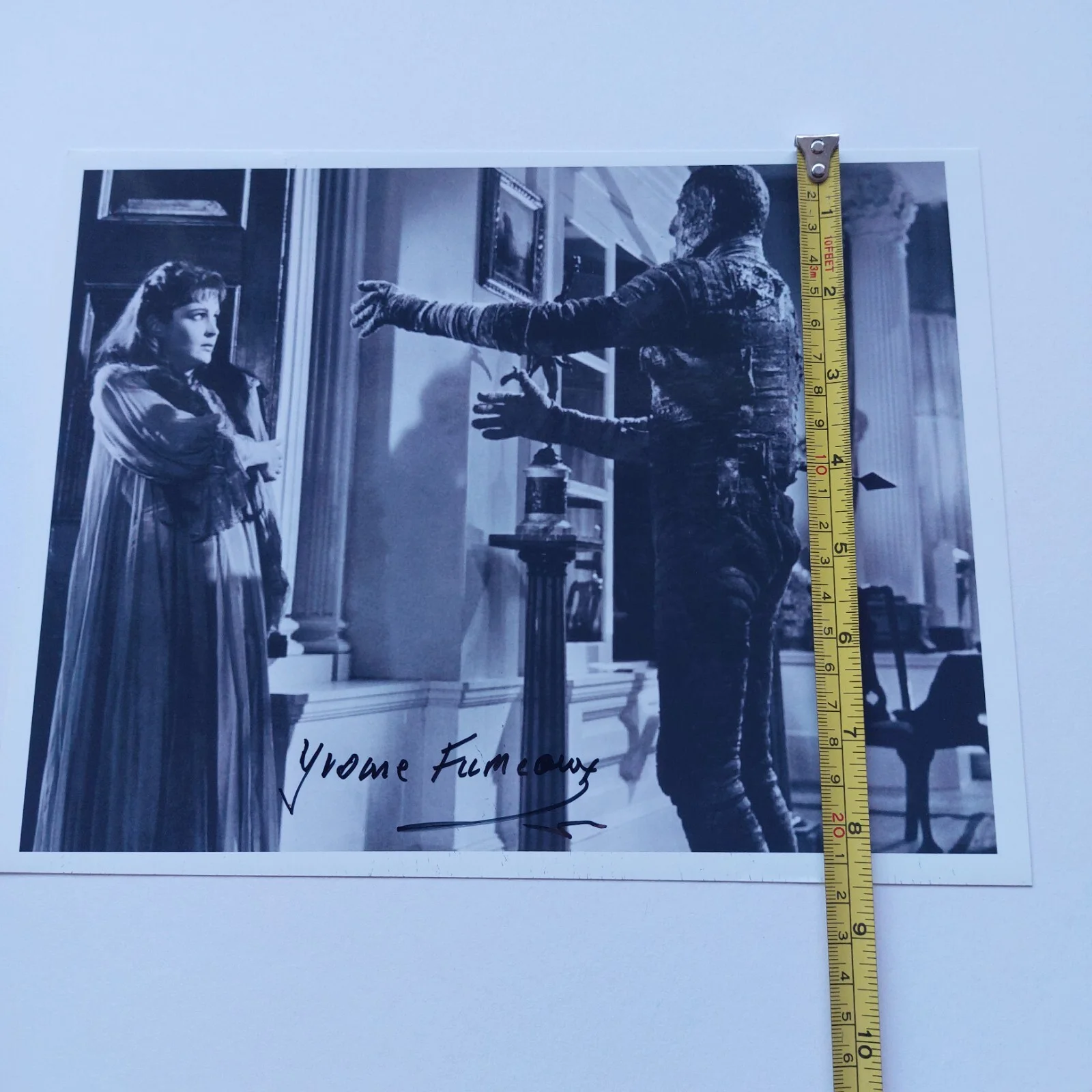 Yvonne Furneaux — Yvonne Furneaux Signed The Mummy 1959 Photo Hammer Horror French Actress, изображение 4