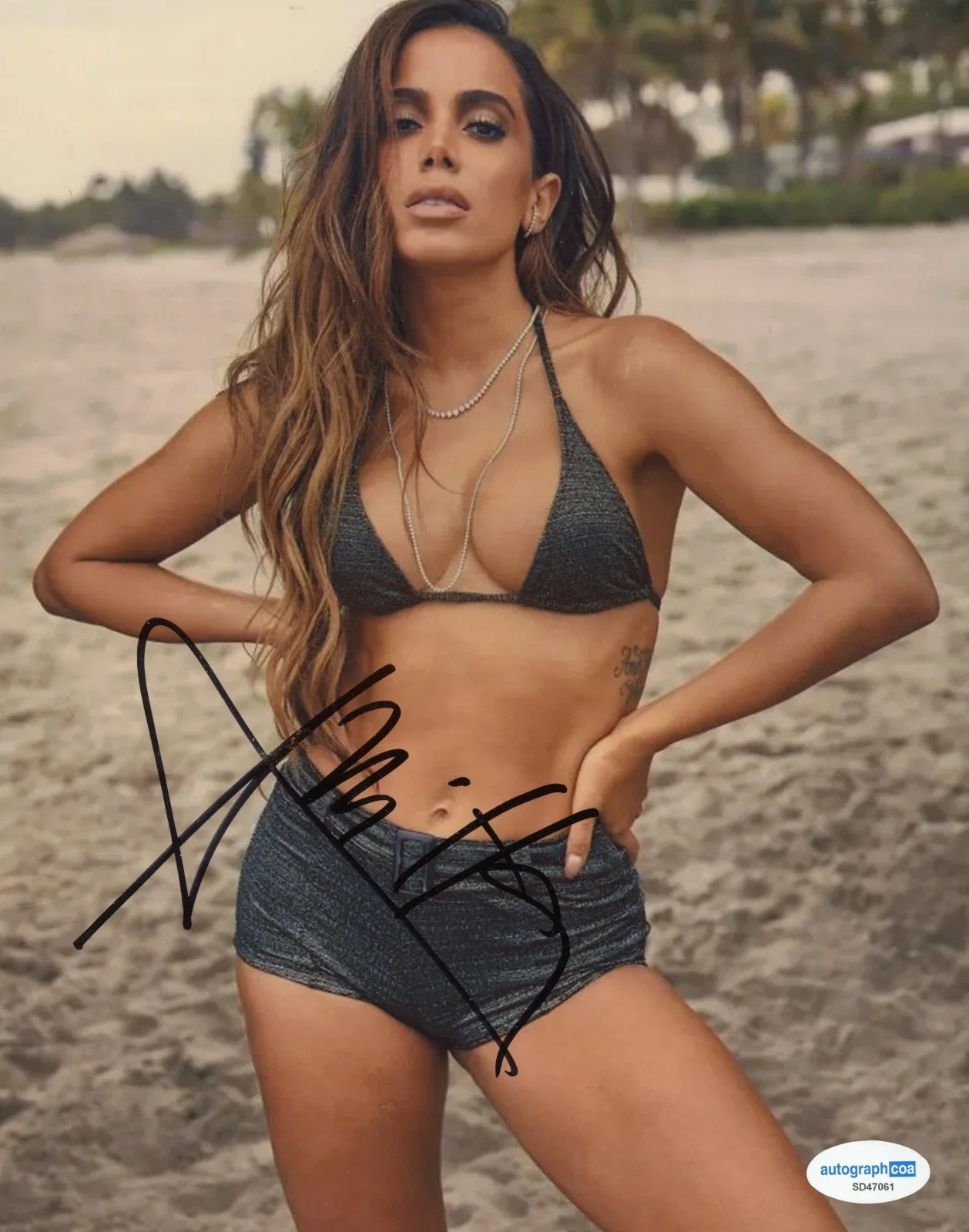 ANITTA GIRL FROM RIO SINGER SIGNED 8X10 PHOTO ACOA AUTHENTICATED C, изображение 2
