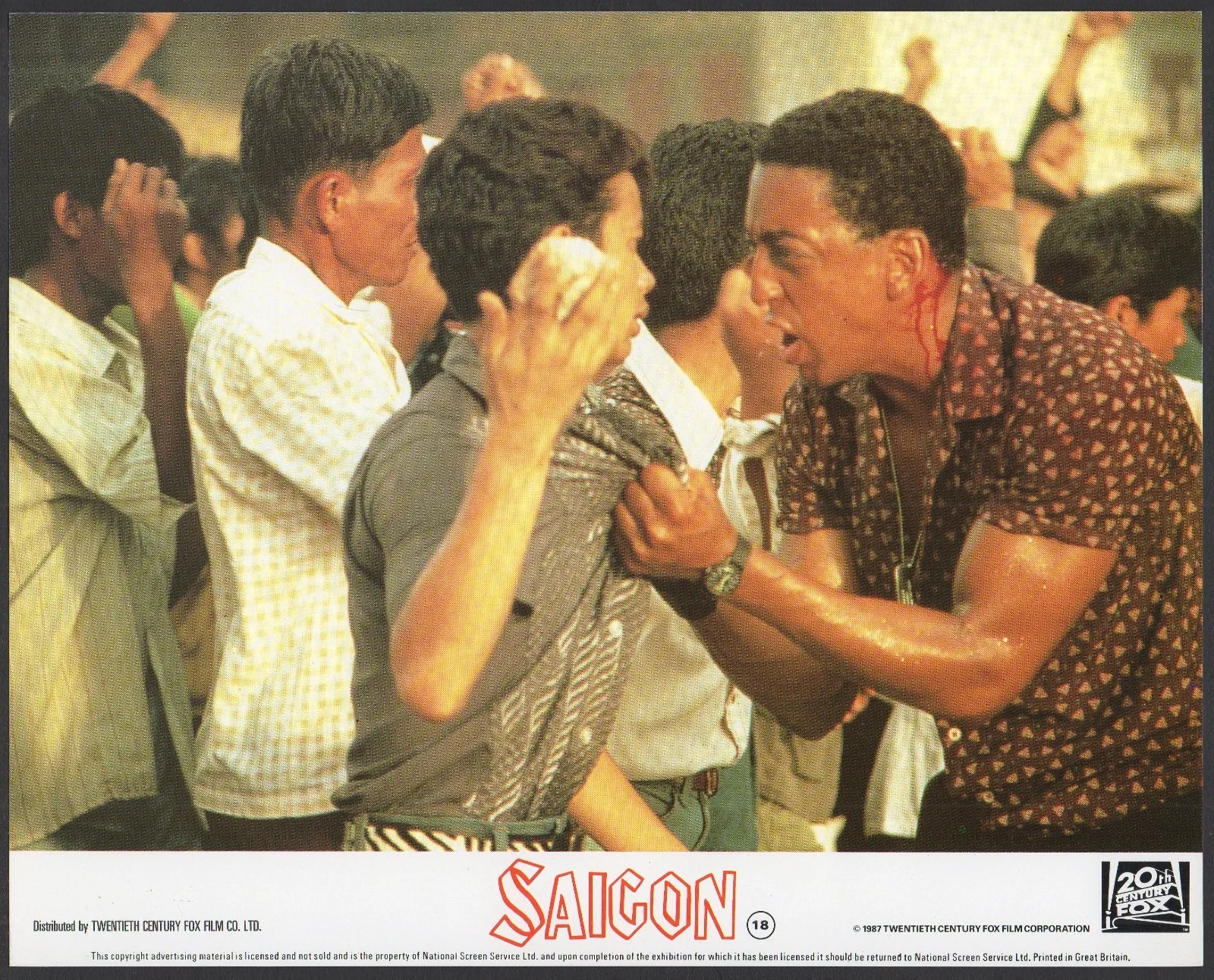 SAIGON 1988 Willem Dafoe, Gregory Hines, Scott Glenn 7 UK 10x8 LOBBY CARDS, image 3